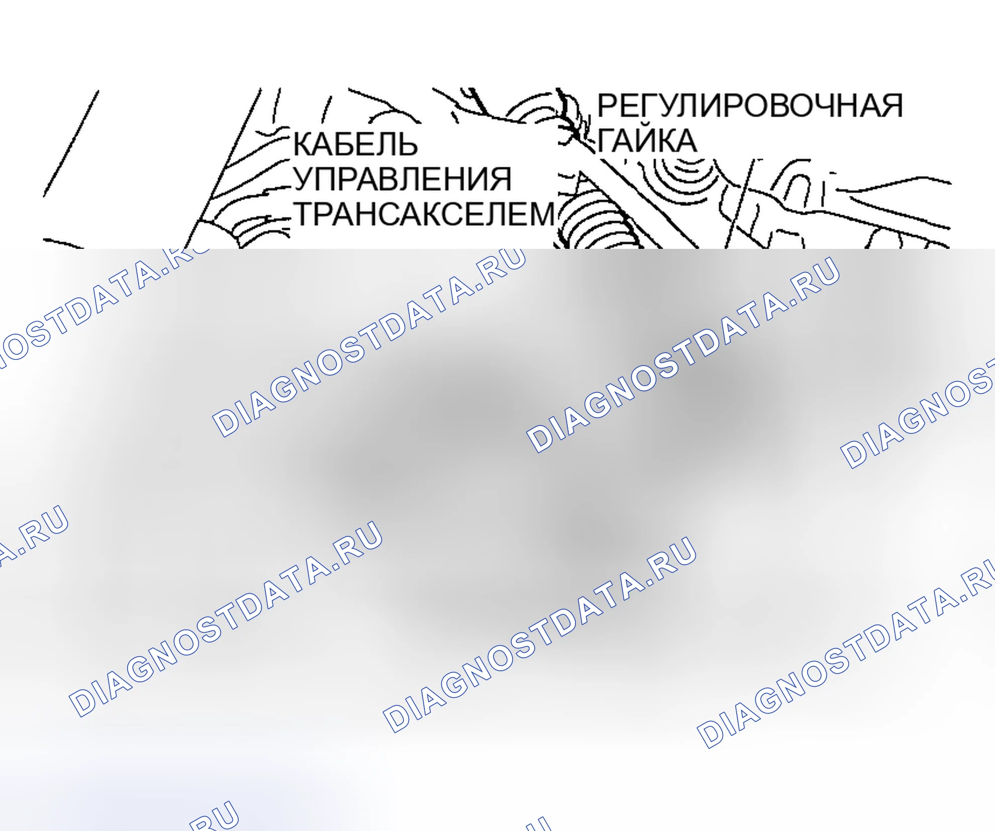 Рис. 1383: > > C < < МОНТАЖ КАБЕЛЯ УПРАВЛЕНИЯ ТРАНСАКСЕЛЕМ (СО СТОРОНЫ трансмиссия). Mazda MX-5 NA