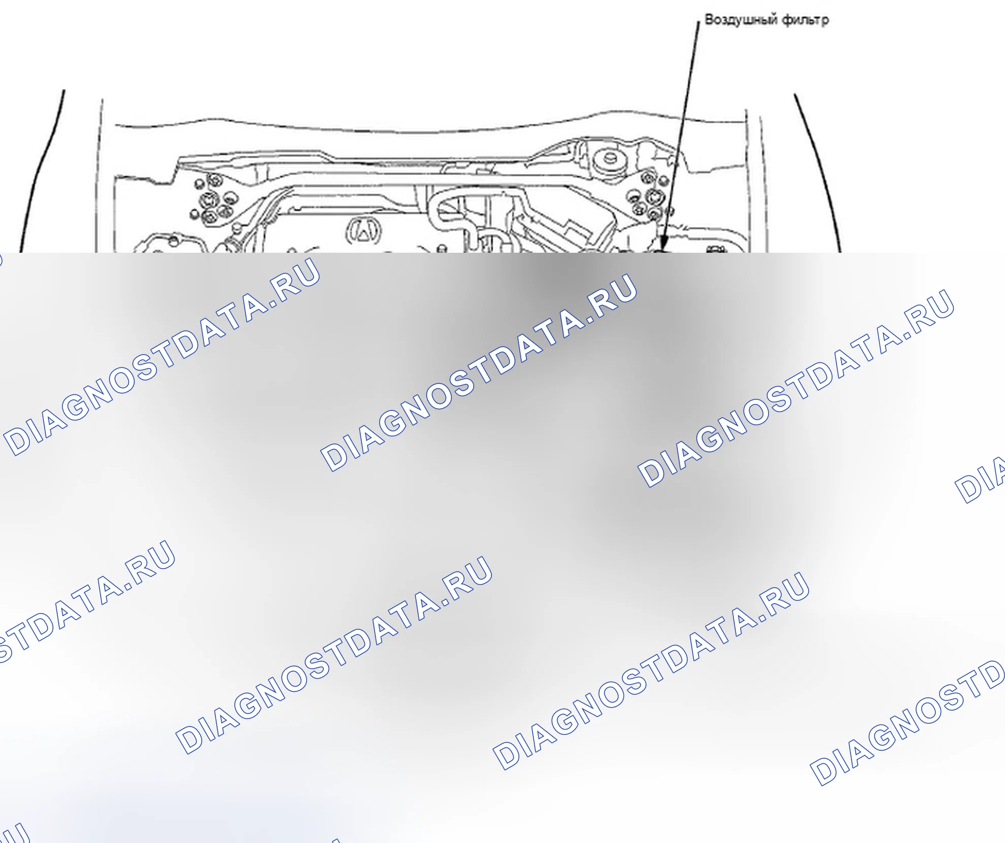 Рис. 360: Указатель расположения компонентов. Acura TSX II