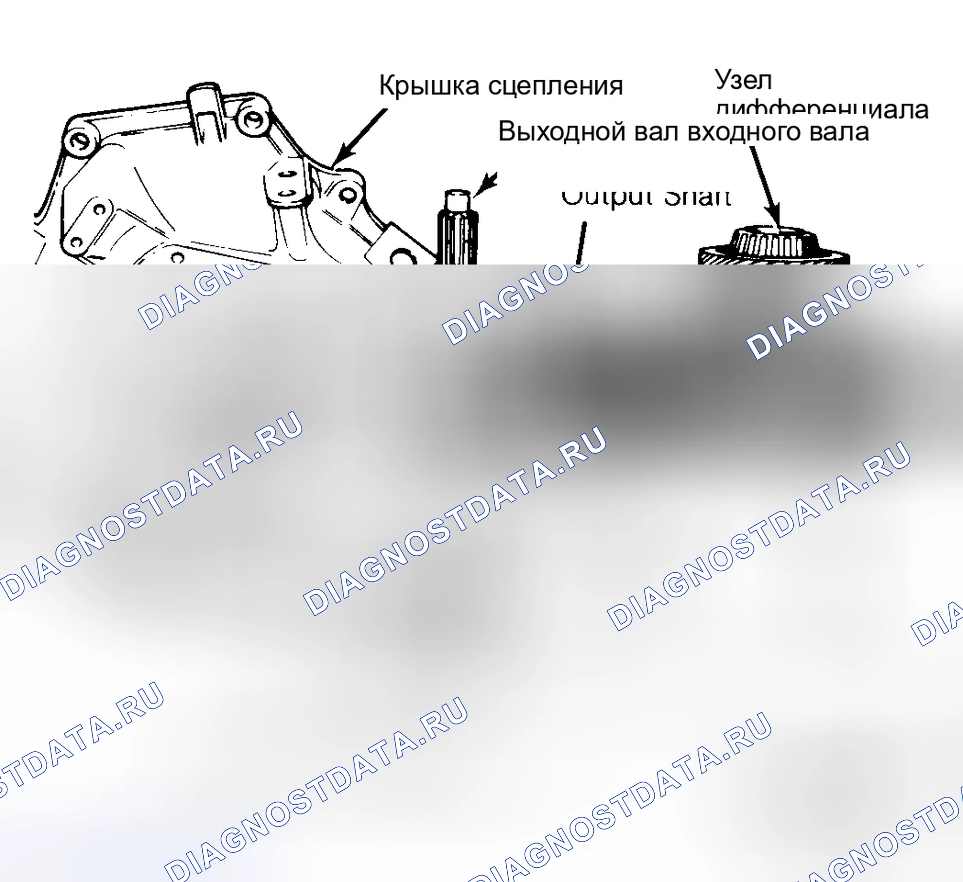Рис. 4: РАЗБОРКА ТРАНСАКСЕЛЯ. Oldsmobile Omega I