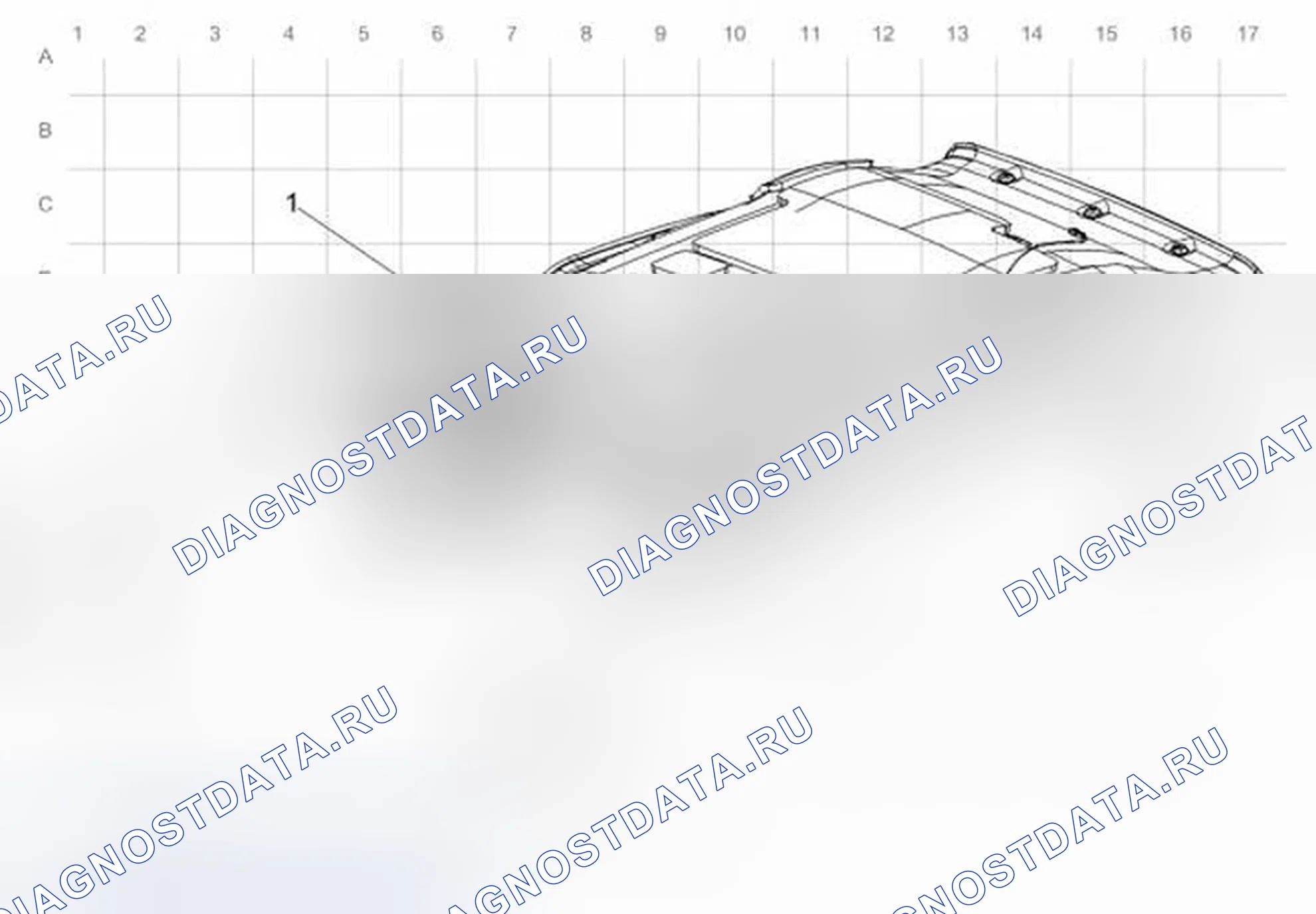 Рис. 71: Прокладка кабельных трасс (без люков). Buick Encore I