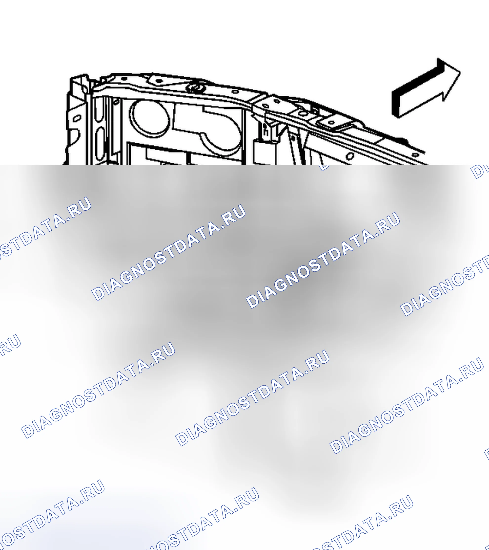 Рис. 1: Порядок демонтажа. Saab 9-7X I