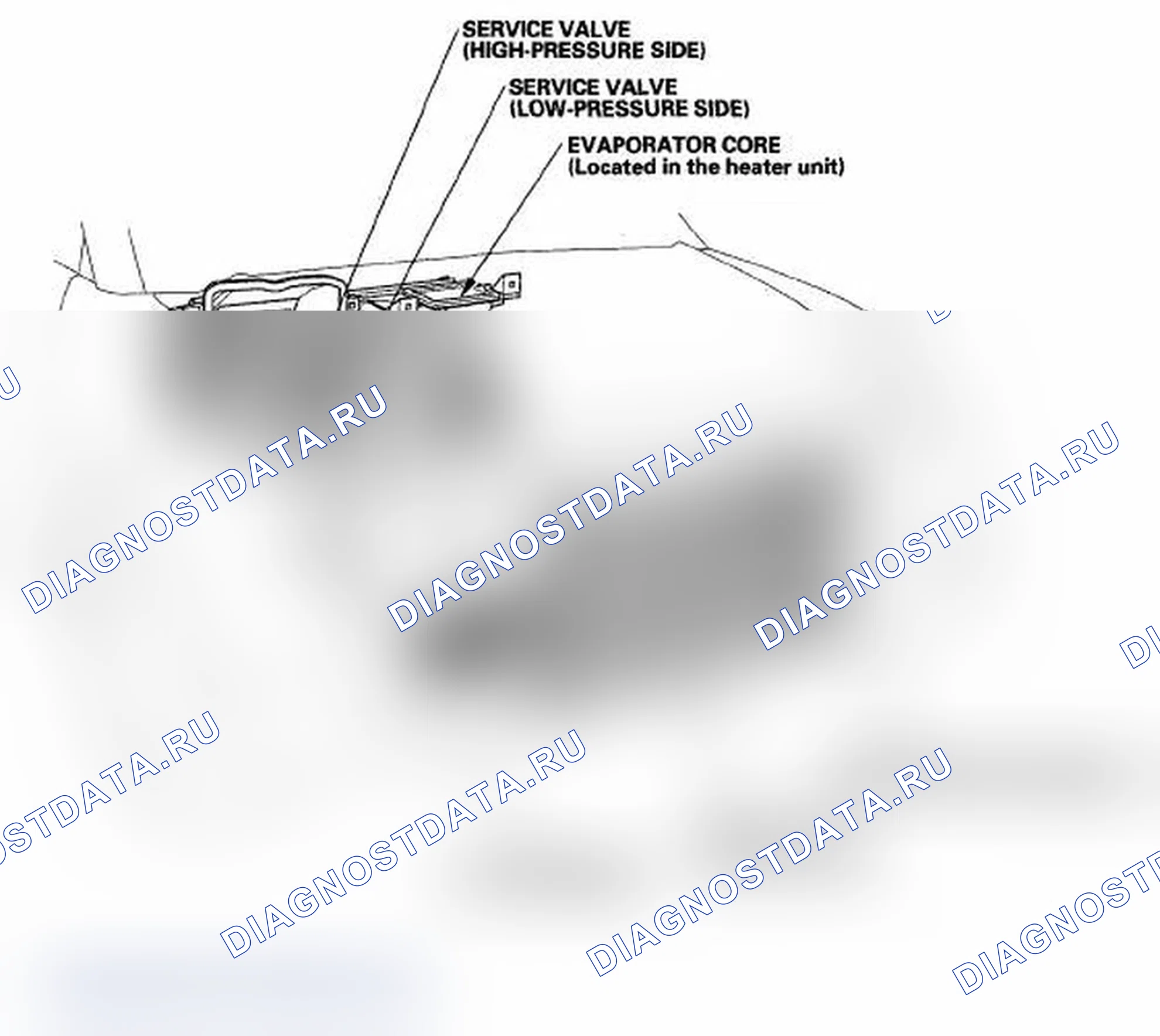 Рис. 2: Индекс расположения компонентов. Acura RDX I