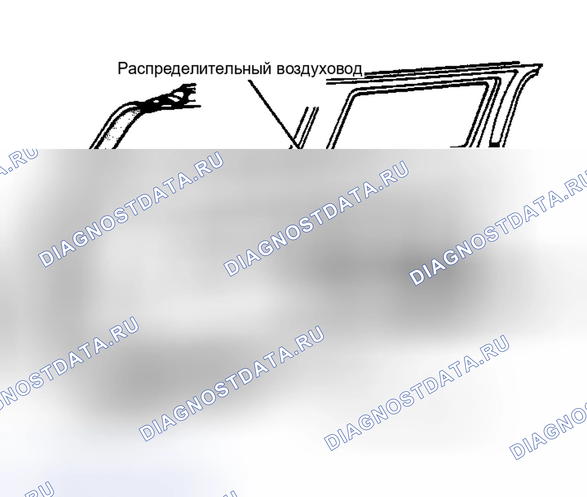 Рис. 1: ВСПОМОГАТЕЛЬНАЯ СИСТЕМА ЗАДНЕГО ОТОПИТЕЛЯ. Plymouth Voyager II