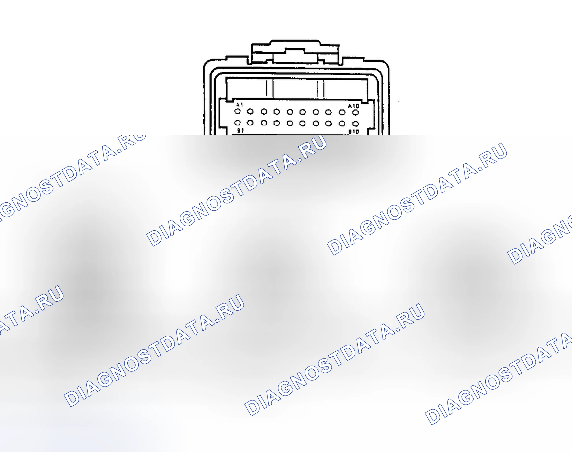 Рис. 1: ИДЕНТИФИКАЦИЯ РАЗЪЕМА. Chevrolet Monte Carlo V
