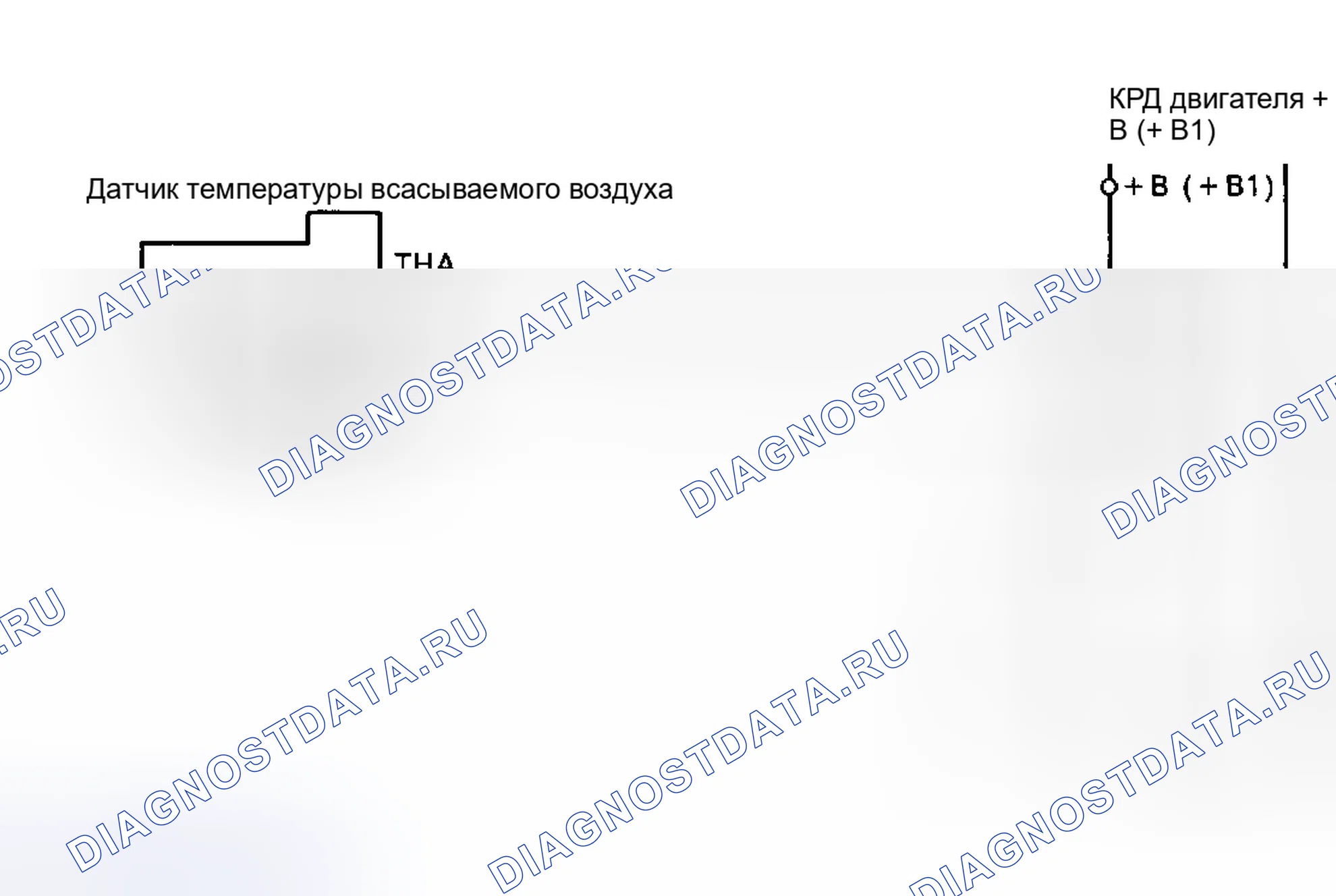 Рис. 55: Код 24 / Схема испытания № 6 - Сигнал температура впускного воздуха Сигнал датчика температуры всасываемого воздуха. Toyota Tercel L40