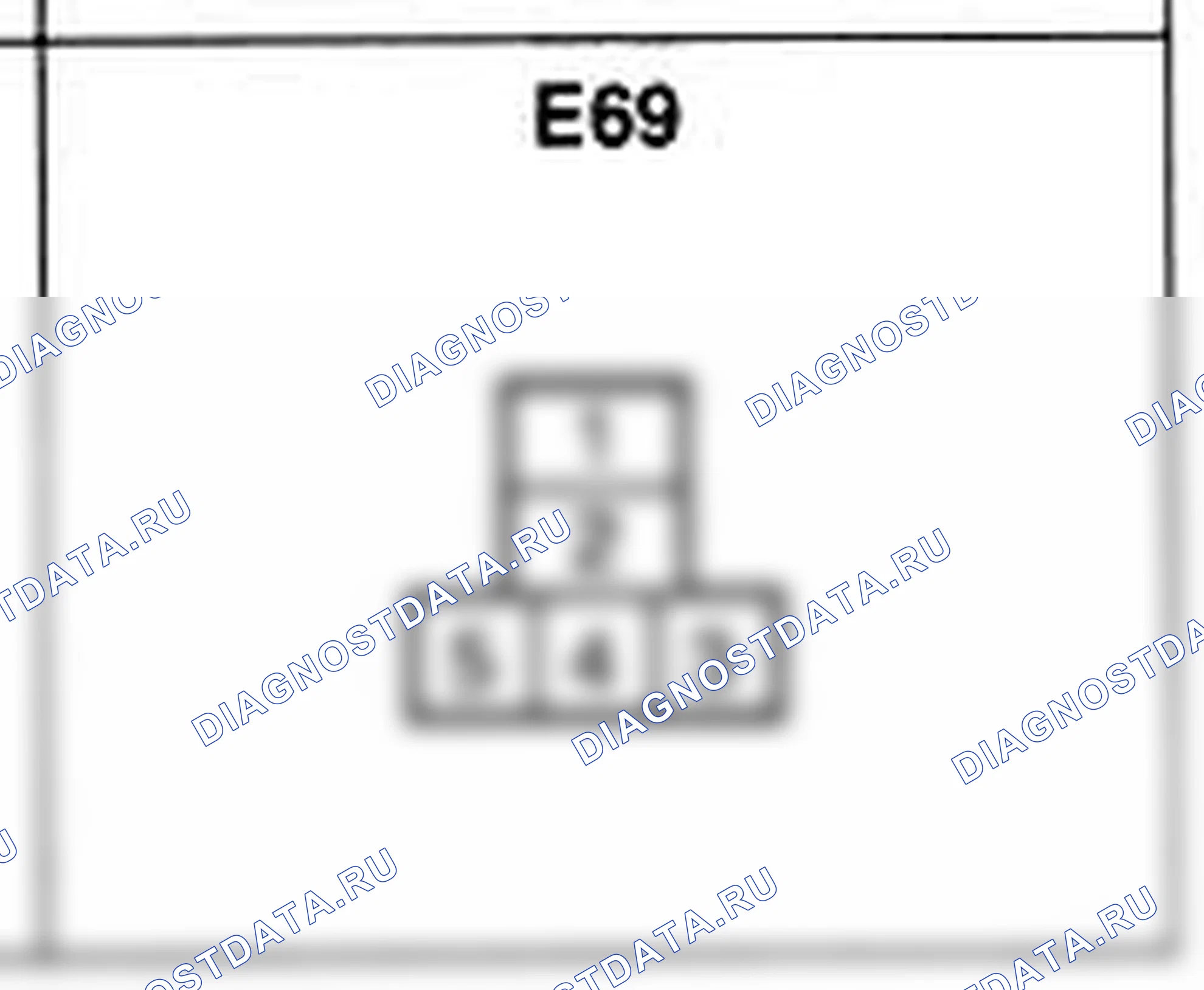 Распиновка разъёма E69 — жгута двигателя. Hyundai H-1 A1