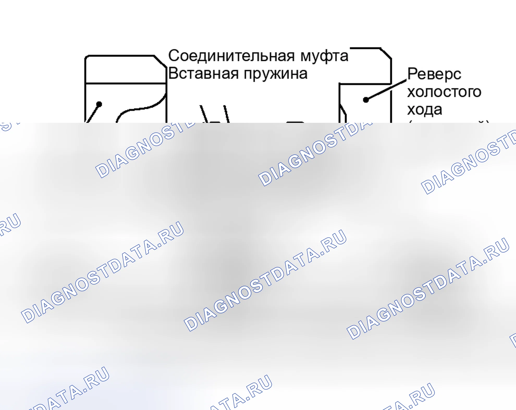 Рис. 277: ПЕРЕДАЧА ЗАДНЕГО ХОДА. Honda Street I