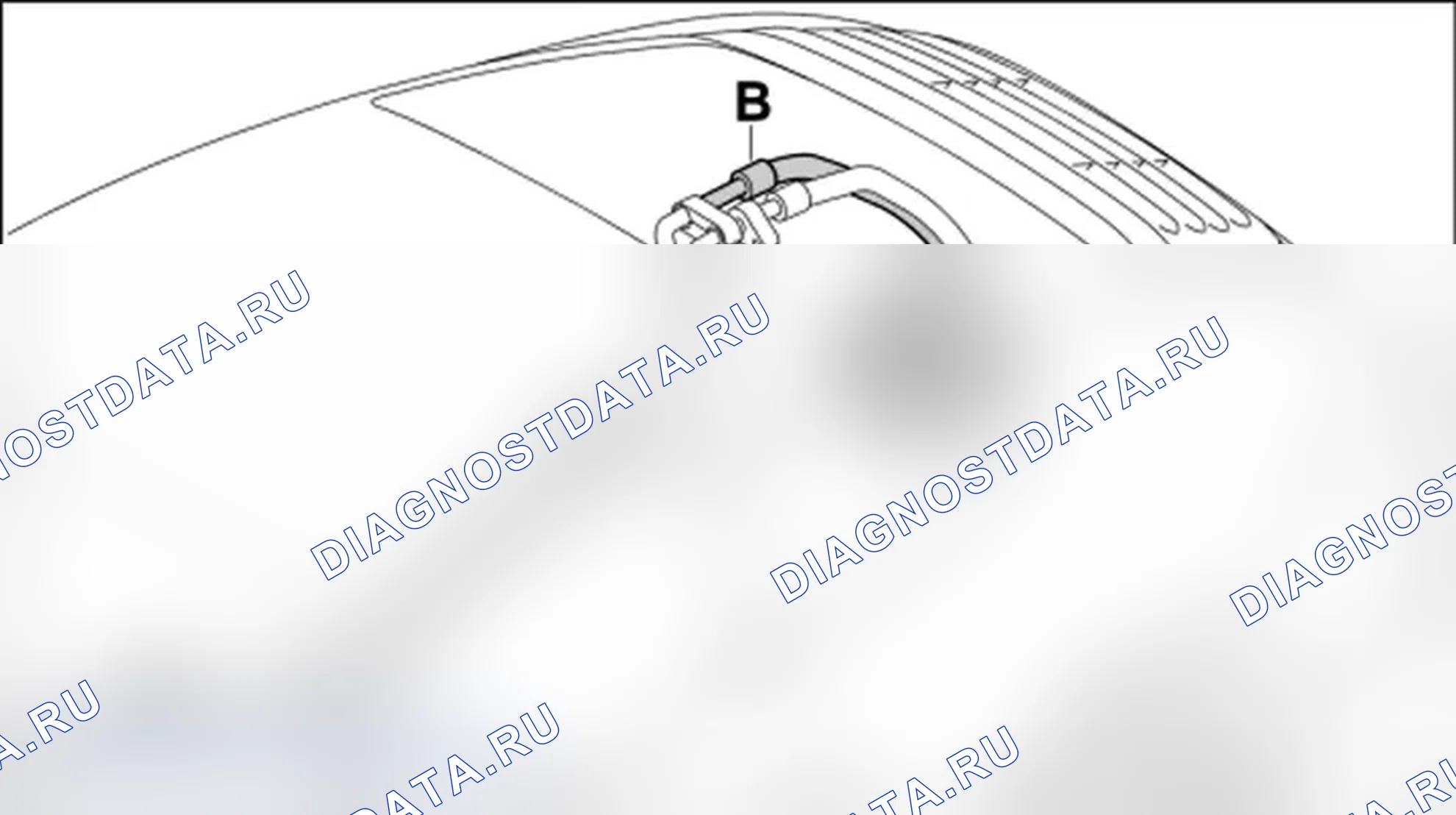 Рис. 152: Демонтаж линии компрессор-испаритель. Porsche 911 GT3 997