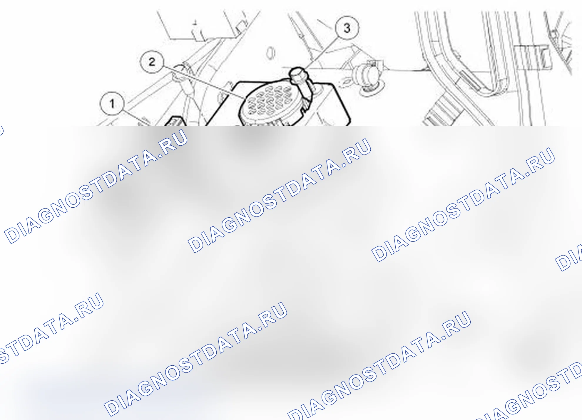 Рис. 32: Модуль помощи при парковке (PAM). Ford Transit Connect I рестайлинг