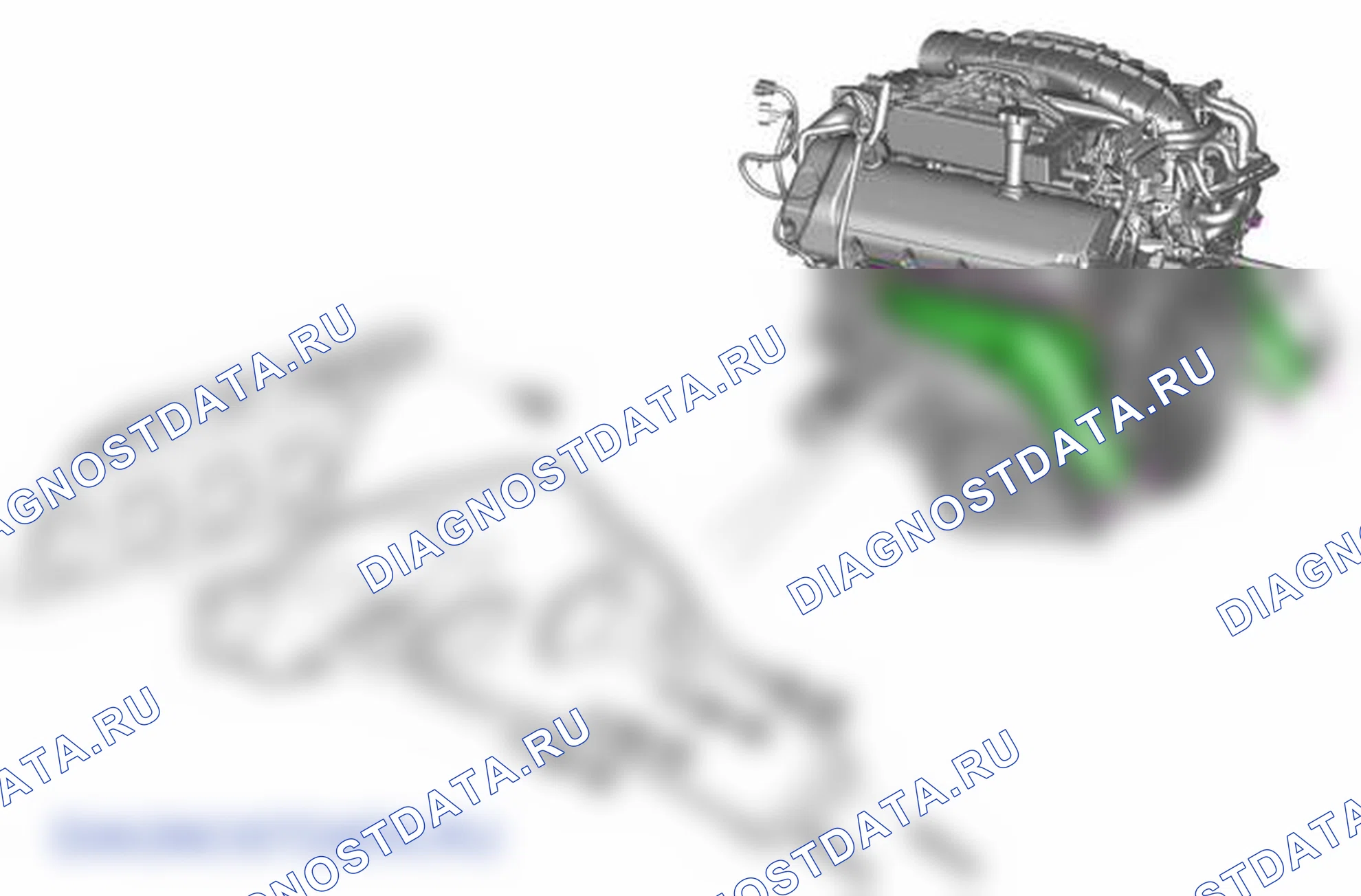 Рис. 144: ВЫПУСКНОЙ КОЛЛЕКТОР. Land Rover Range Rover L322