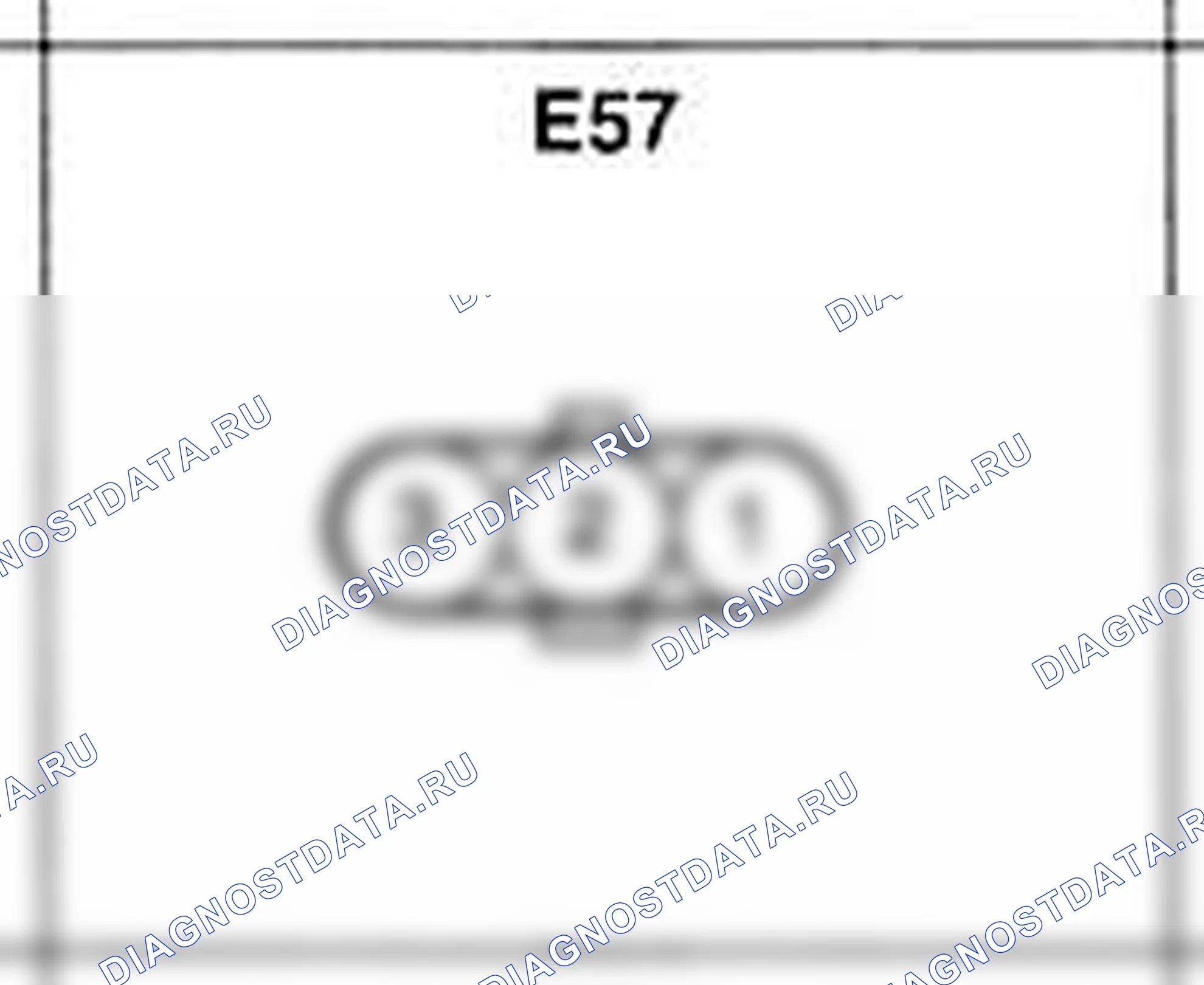 Распиновка разъёма E57 — жгута двигателя. Hyundai Accent LC