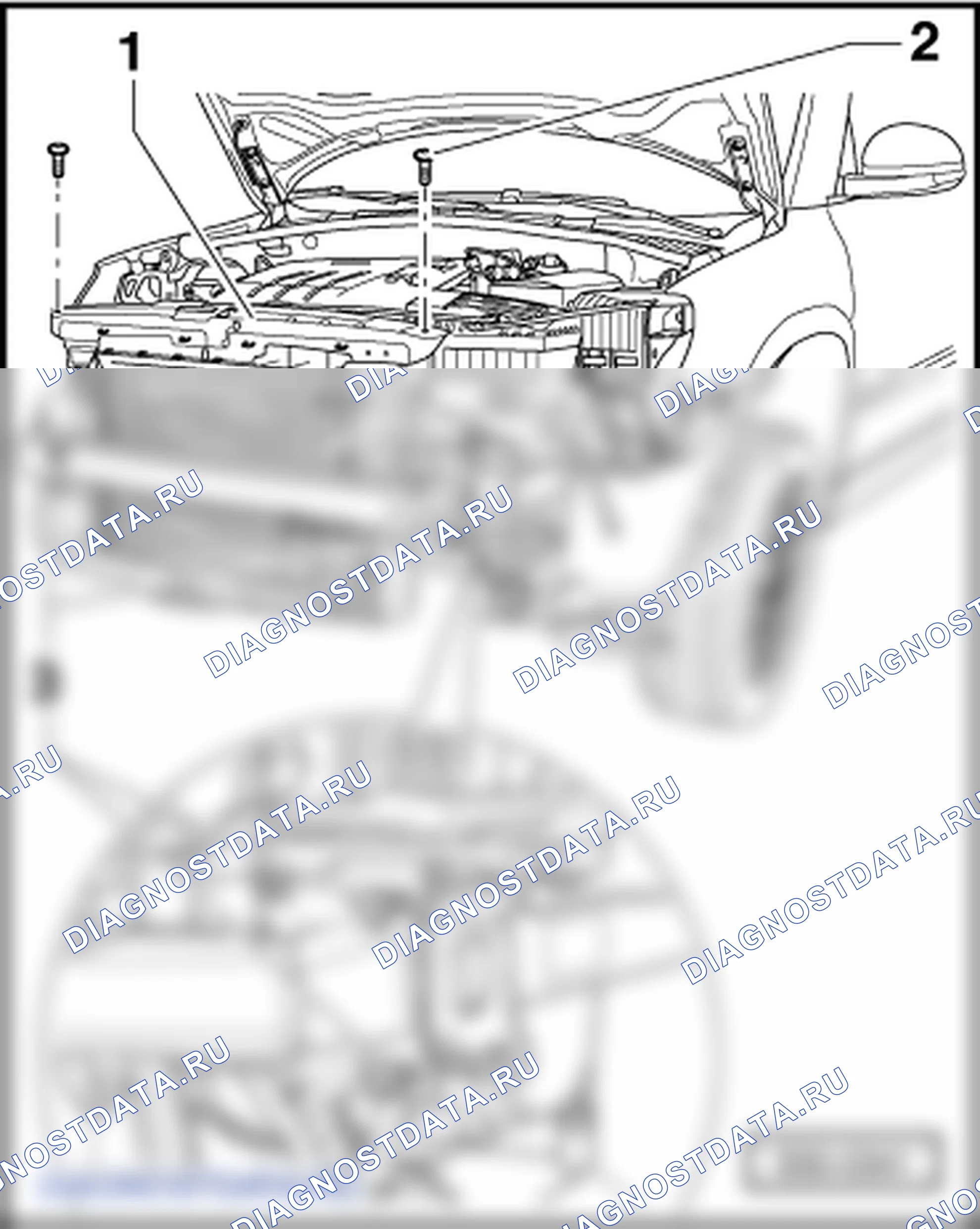 Кузов, передняя часть. Skoda Yeti I