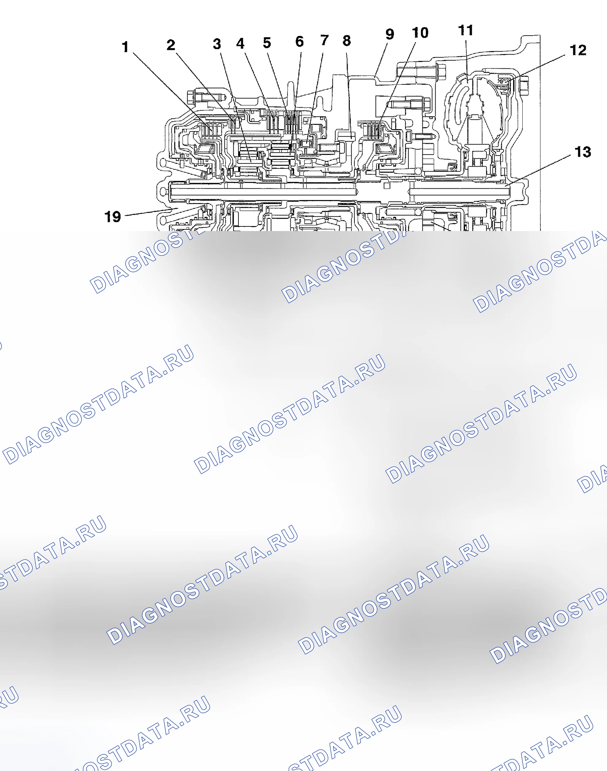 Рис. 56: РАЗРЕЗ < F4a42 >. Honda CR-X II