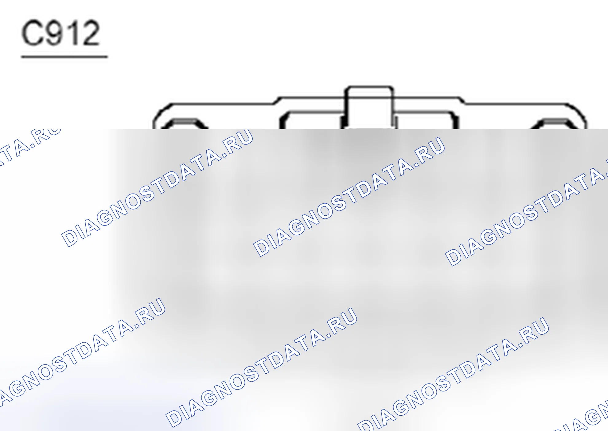 Рис. 1707: Клеммы. Ford Pickup F250 Super Duty II