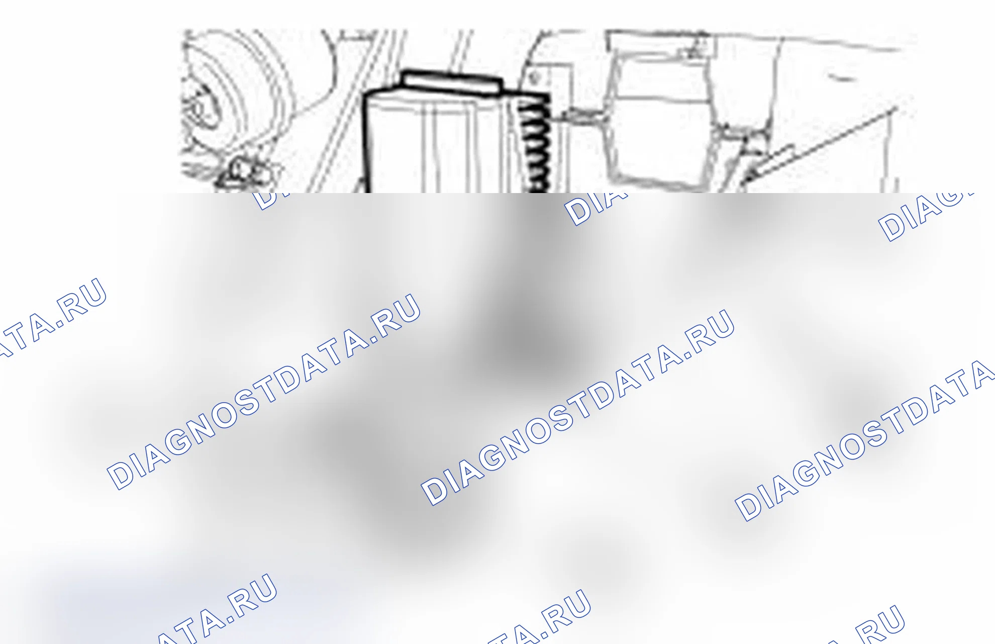 Рис. 19: Управление скоростью двигателя воздуходувки. Ford Explorer IV