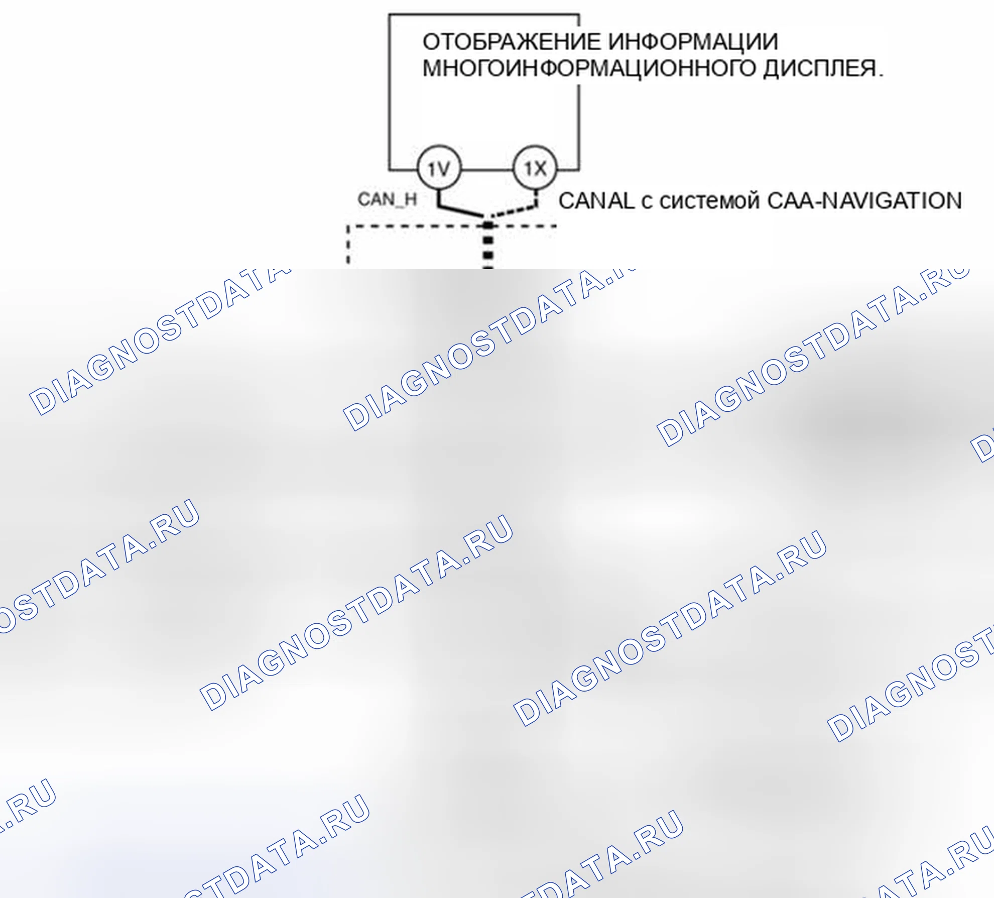 Рис. 38: Схема подключения спутникового радиоблока Sirius и разъема C-49 (разомкнутая цепь). Mazda 3 BL рестайлинг