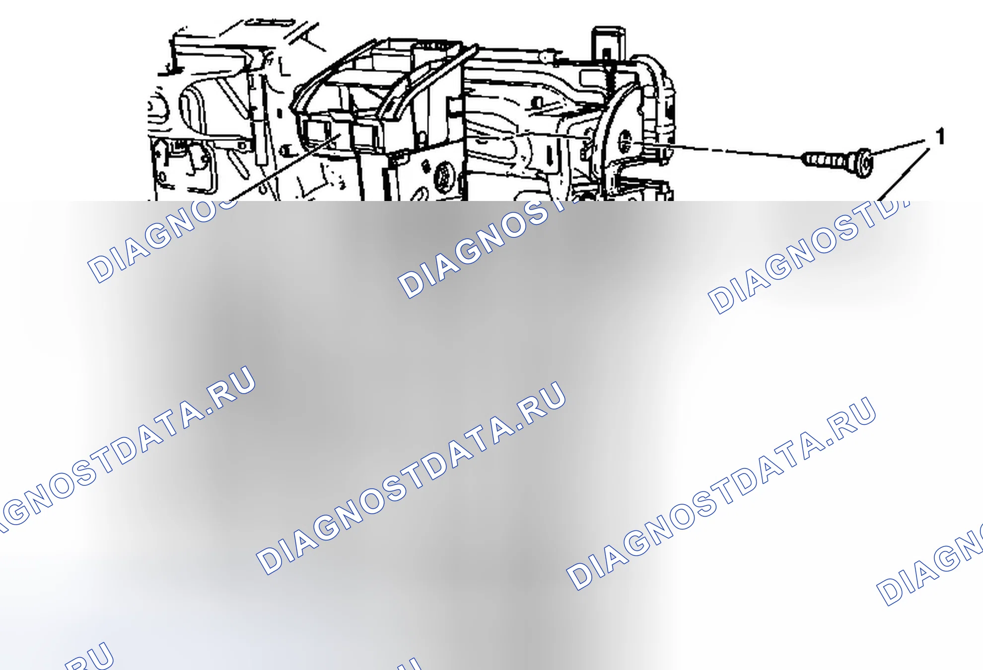 Рис. 23: Замена защелки спинки заднего сиденья (40% сиденья). Chevrolet Cruze I рестайлинг