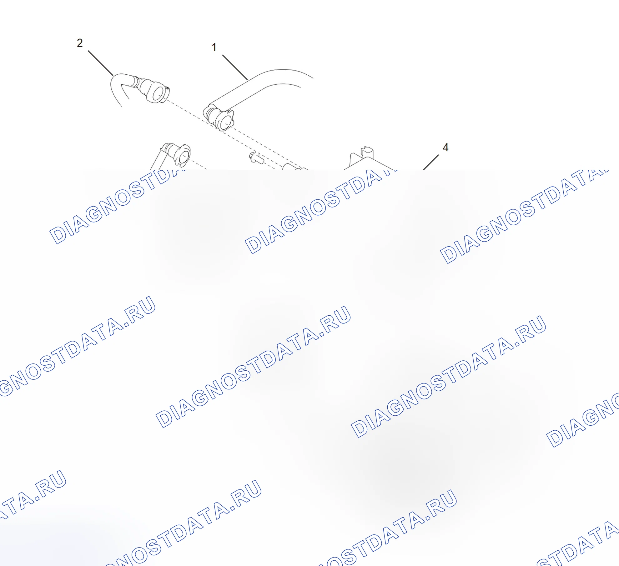 Схема расположения адсорбера — Great Wall Wingle-5-Cng. Great-Wall Wingle 5 CNG I