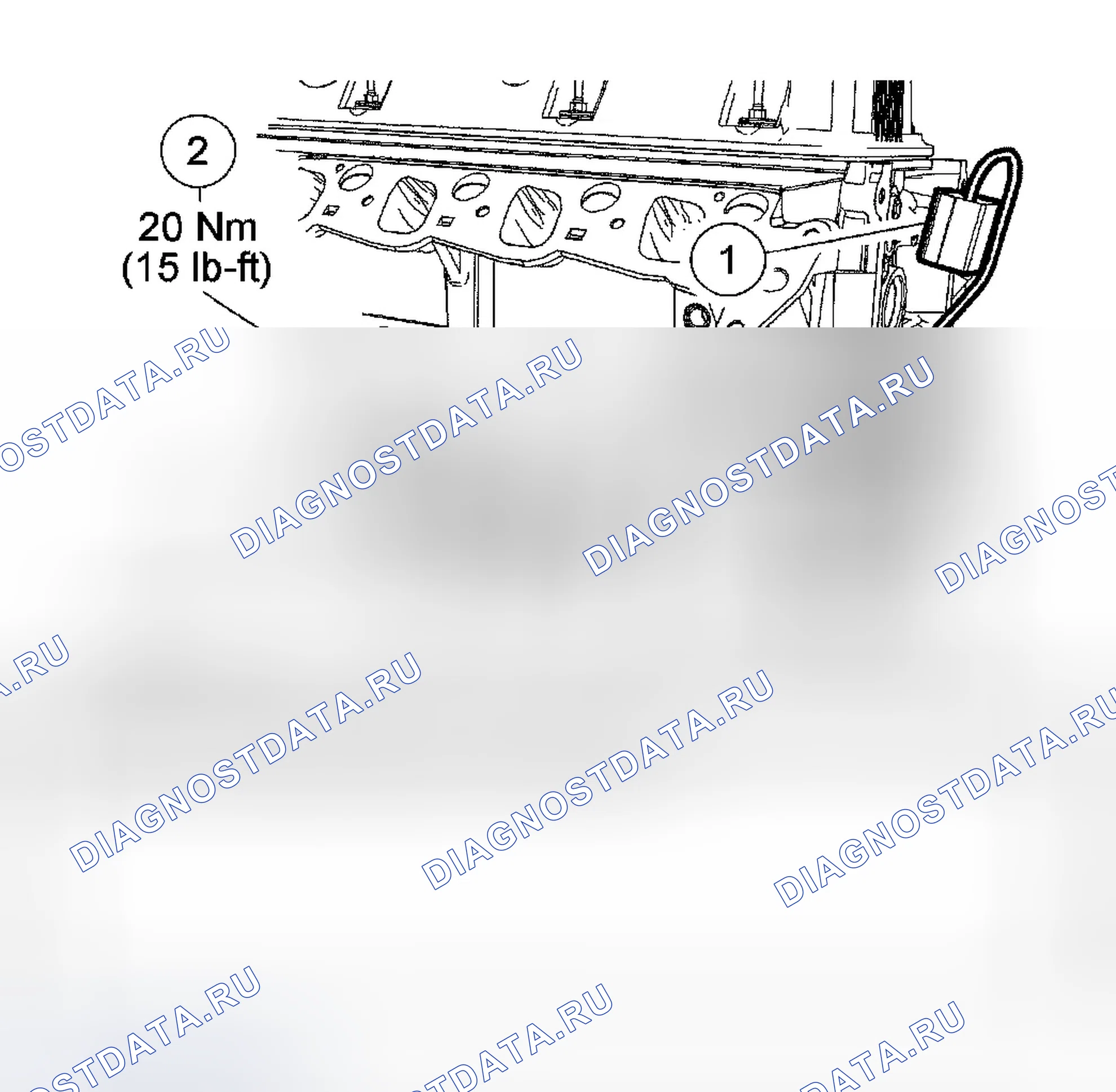 Рис. 84: Датчик детонации (Ks) - 4,6 л (2V). Ford Pickup F350 Super Duty 