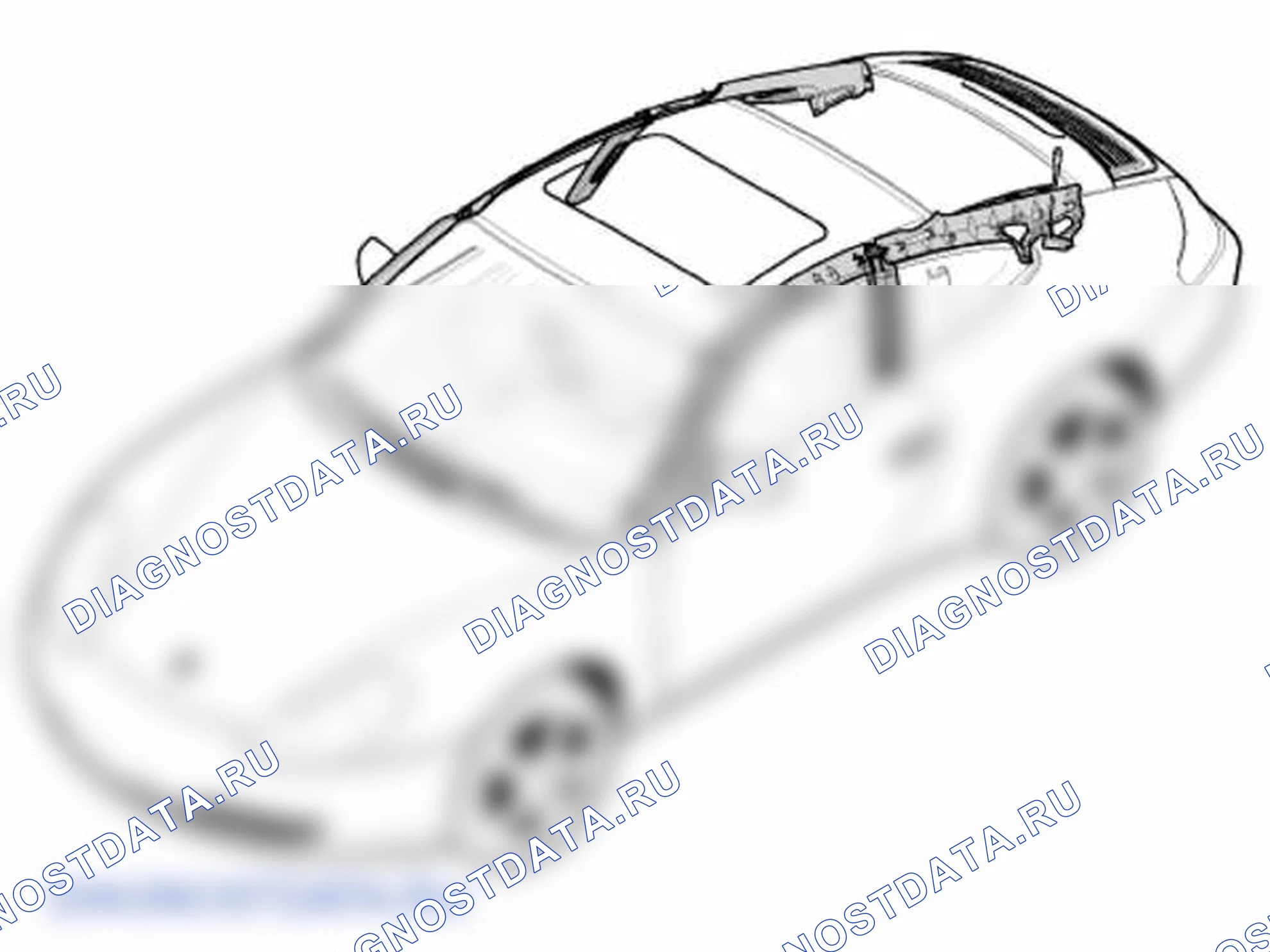 Рис. 76: Снятие и установка облицовки стоек A, B и C - по состоянию на MY 1997. Porsche 911 Turbo 996 рестайлинг
