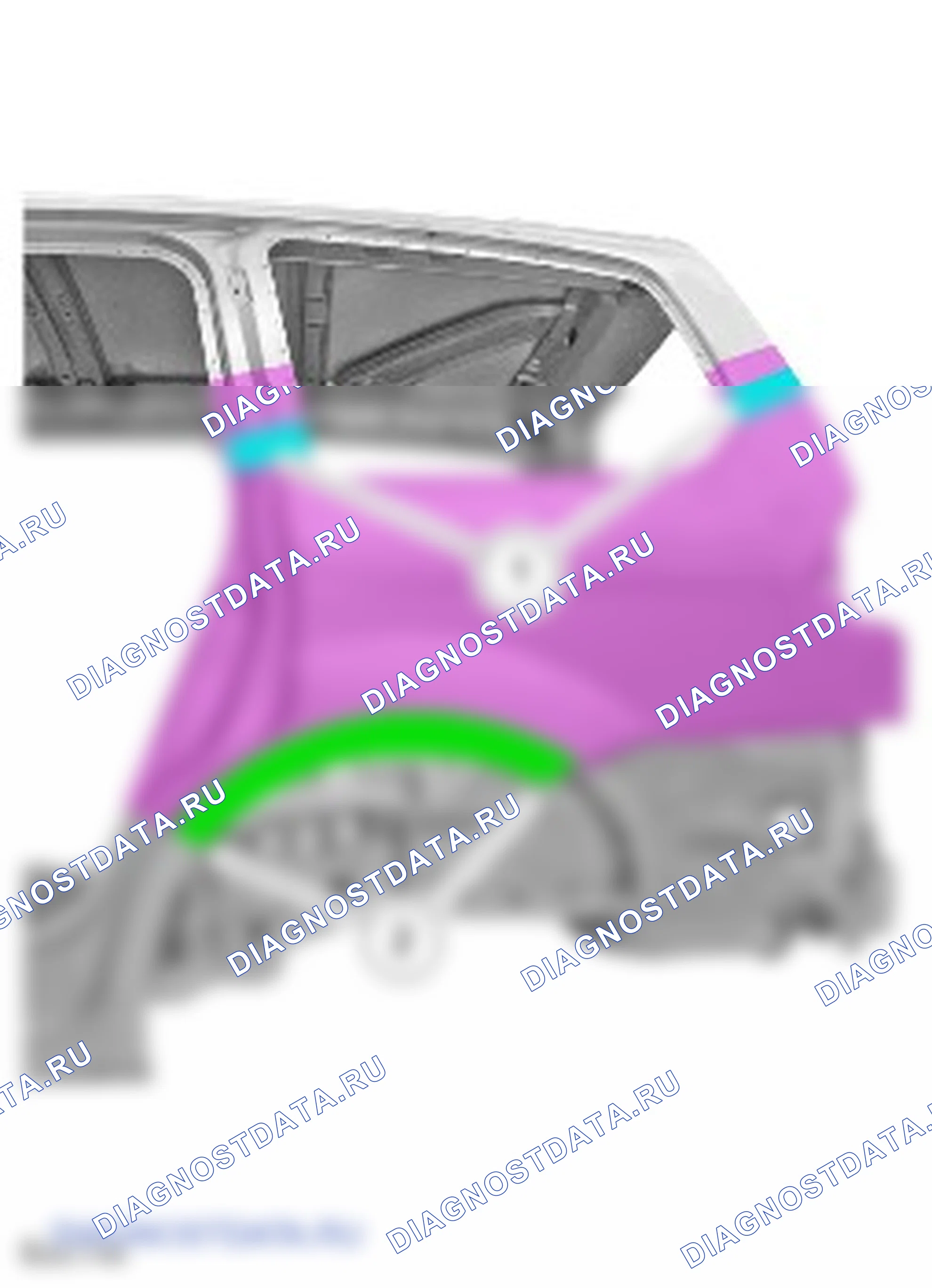Как снять и установить левую панель задней боковой части кузова. Ford Galaxy II