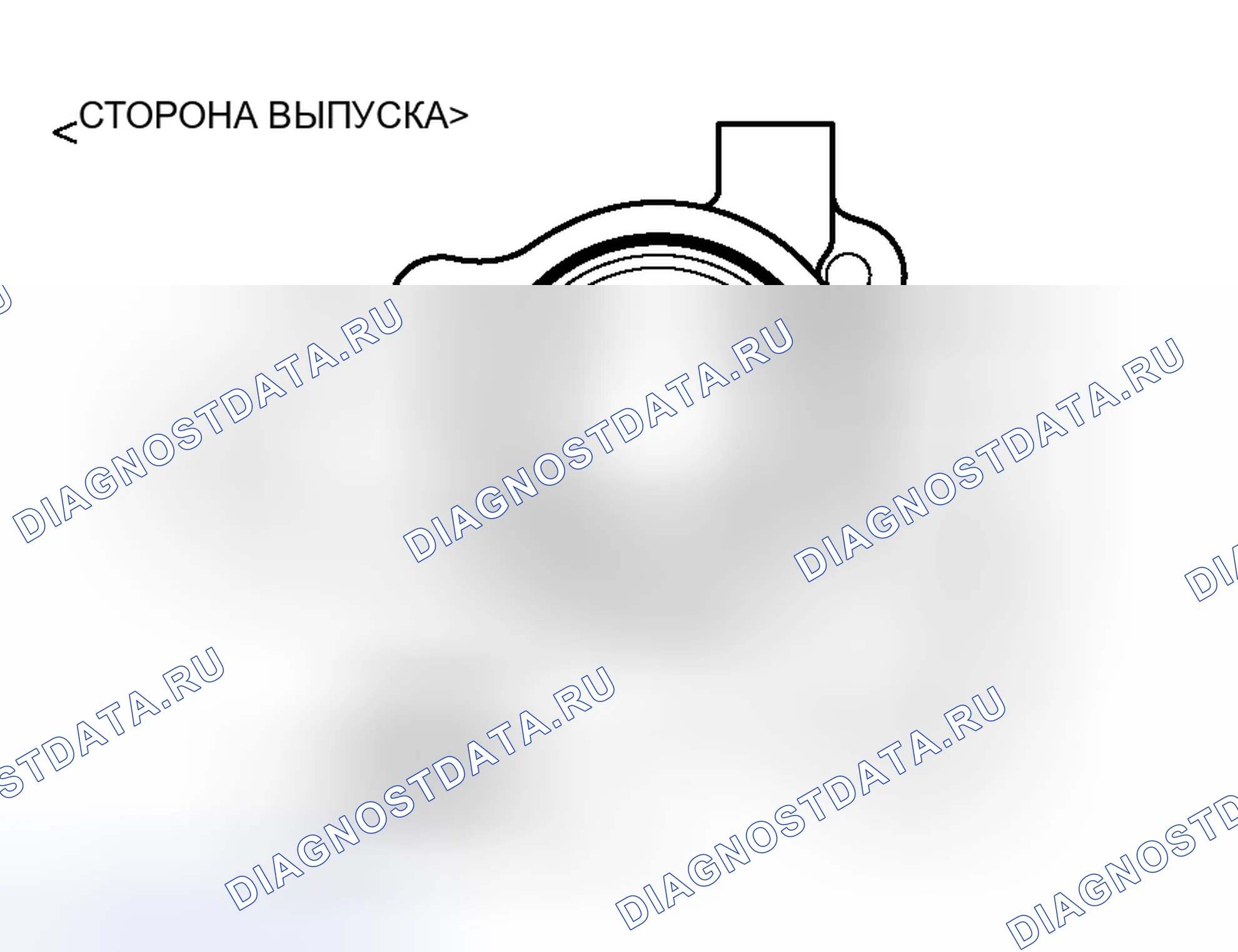 Рис. 603: >> J <<УСТАНОВКА ОПОРЫ ДАТЧИКА ПОЛОЖЕНИЯ РАСПРЕДЕЛИТЕЛЬНОГО ВАЛА. Mitsubishi Lancer Evolution IX