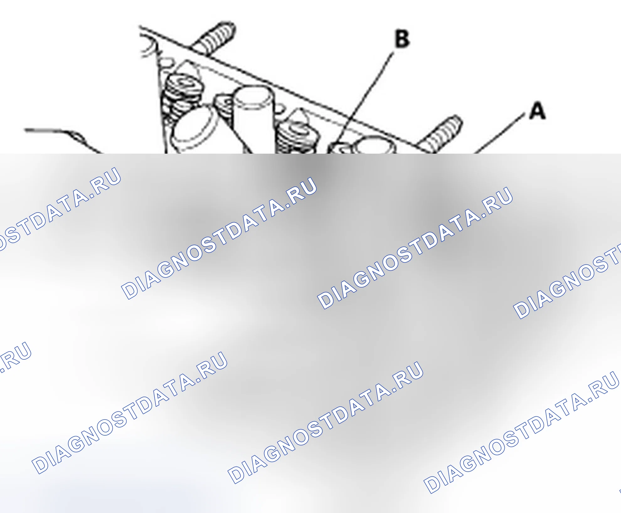 Рис. 246: Удаление клапана, пружины и уплотнения клапана. Honda Civic VIII