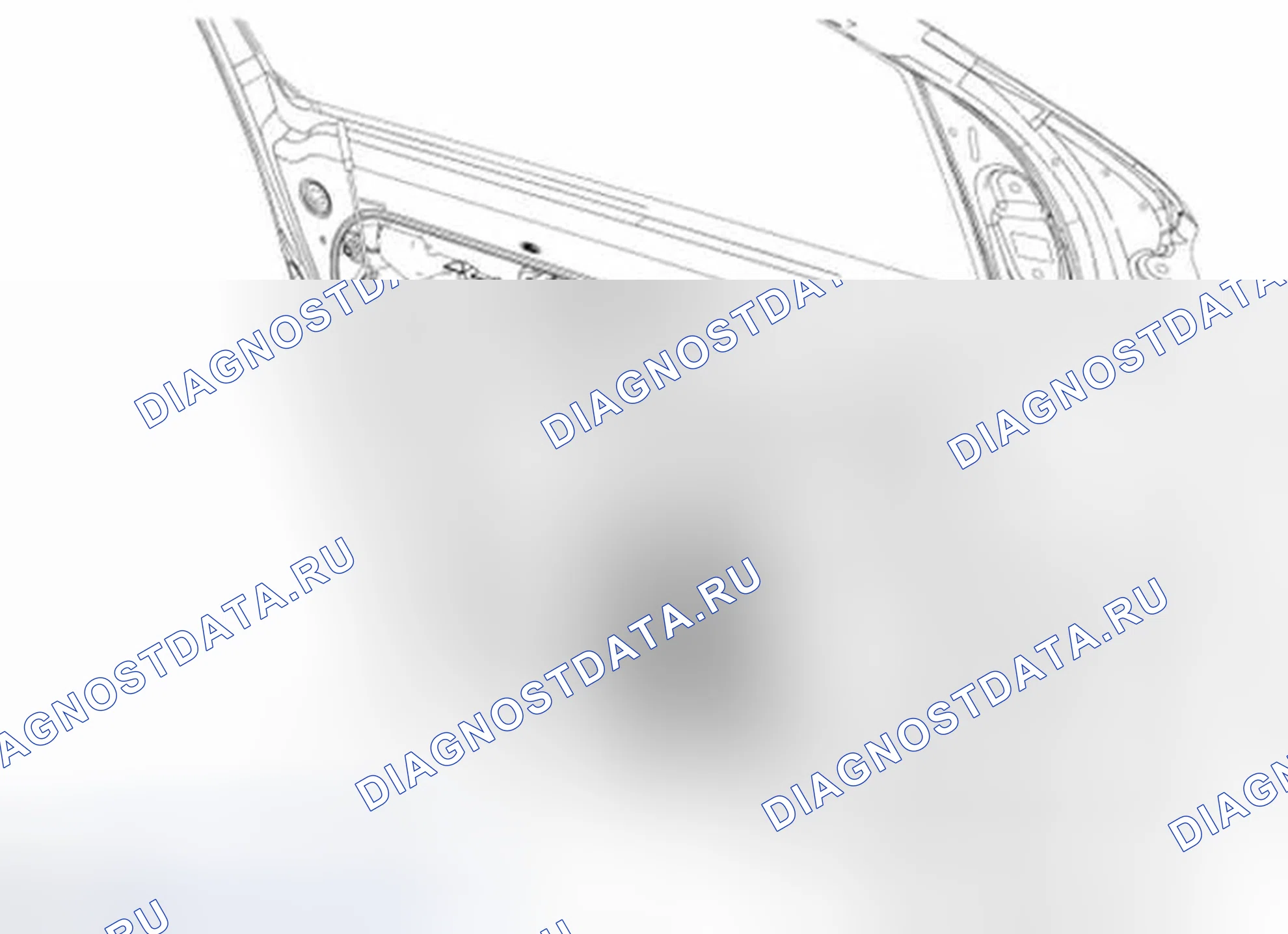 Рис. 66: Передняя или задняя дверь. Ford Edge I рестайлинг
