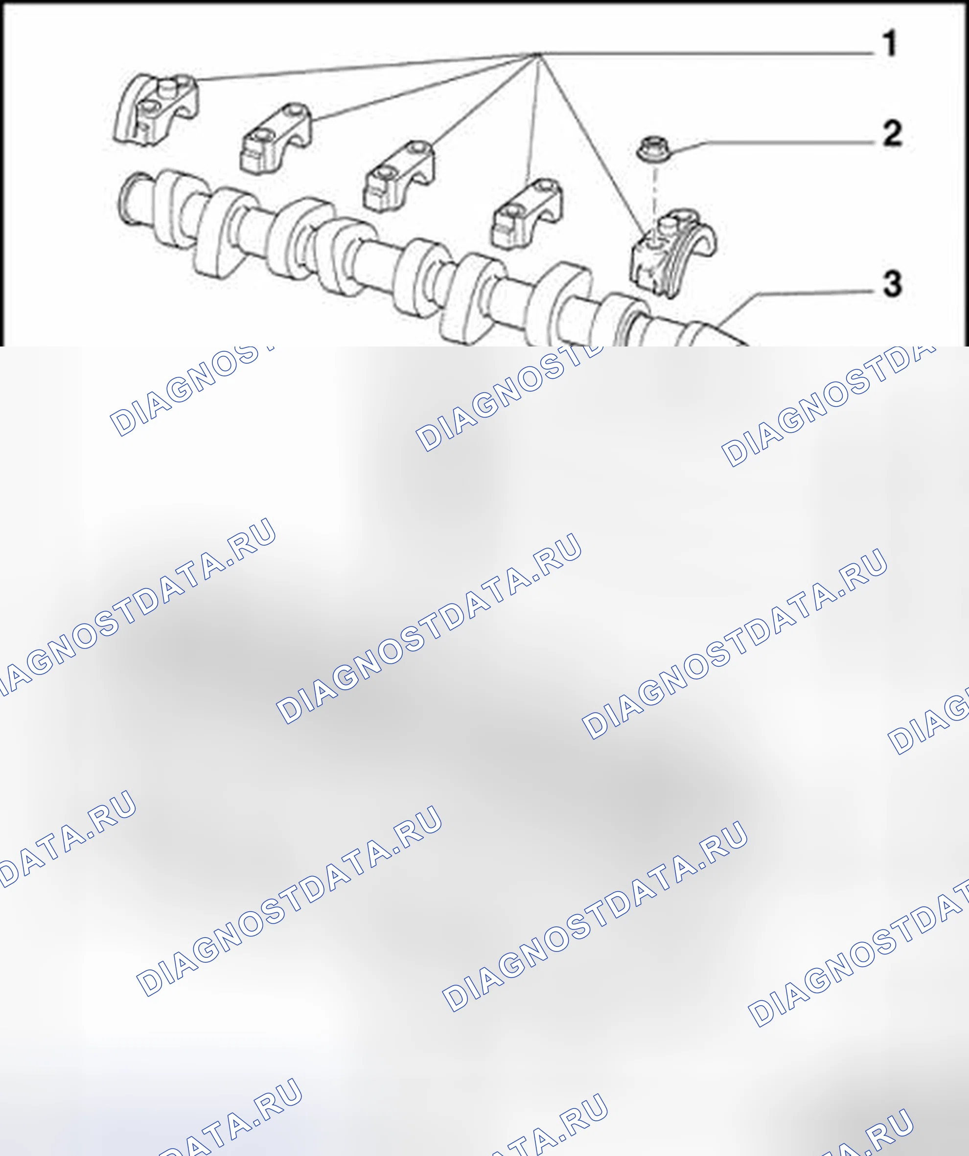 Рис. 300: Valvetrain, обзор сборки. Volkswagen Golf Mk4
