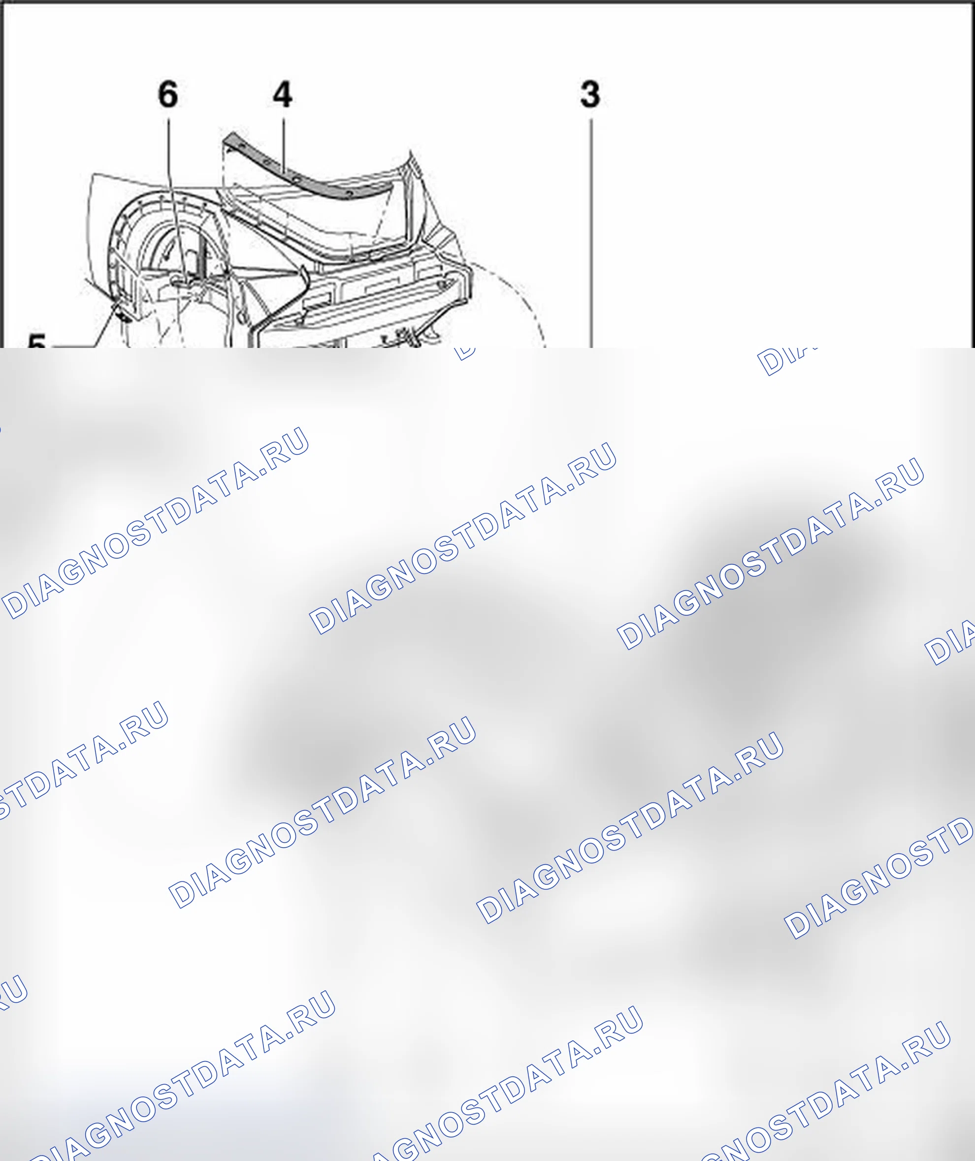 Рис. 156: ЗАДНЯЯ СЕКЦИЯ, КАБРИОЛЕТ. Volkswagen New Beetle A4