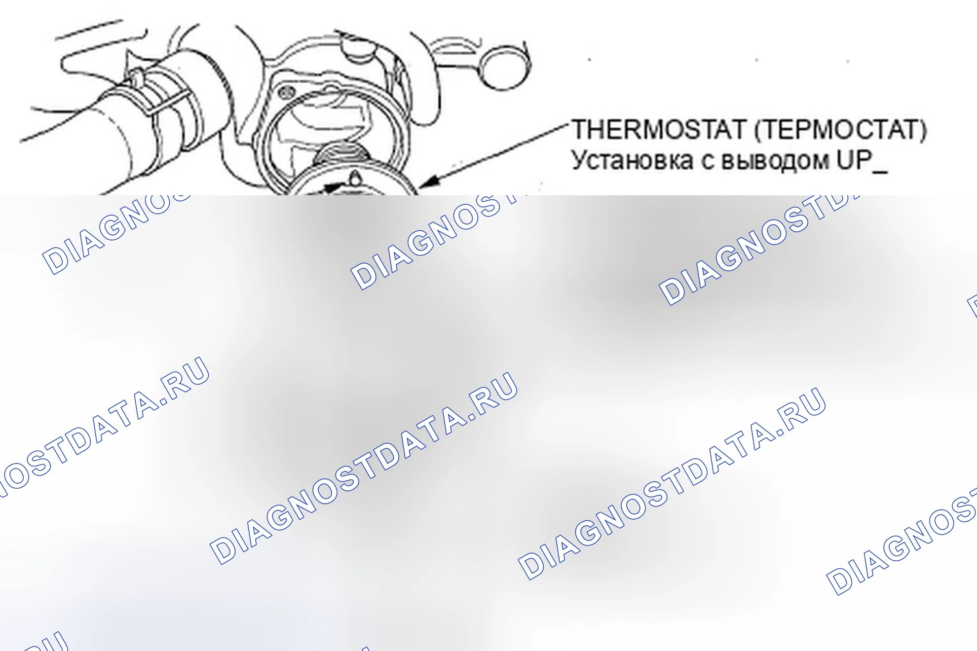 Рис. 10: Замена термостата. Honda Odyssey IV