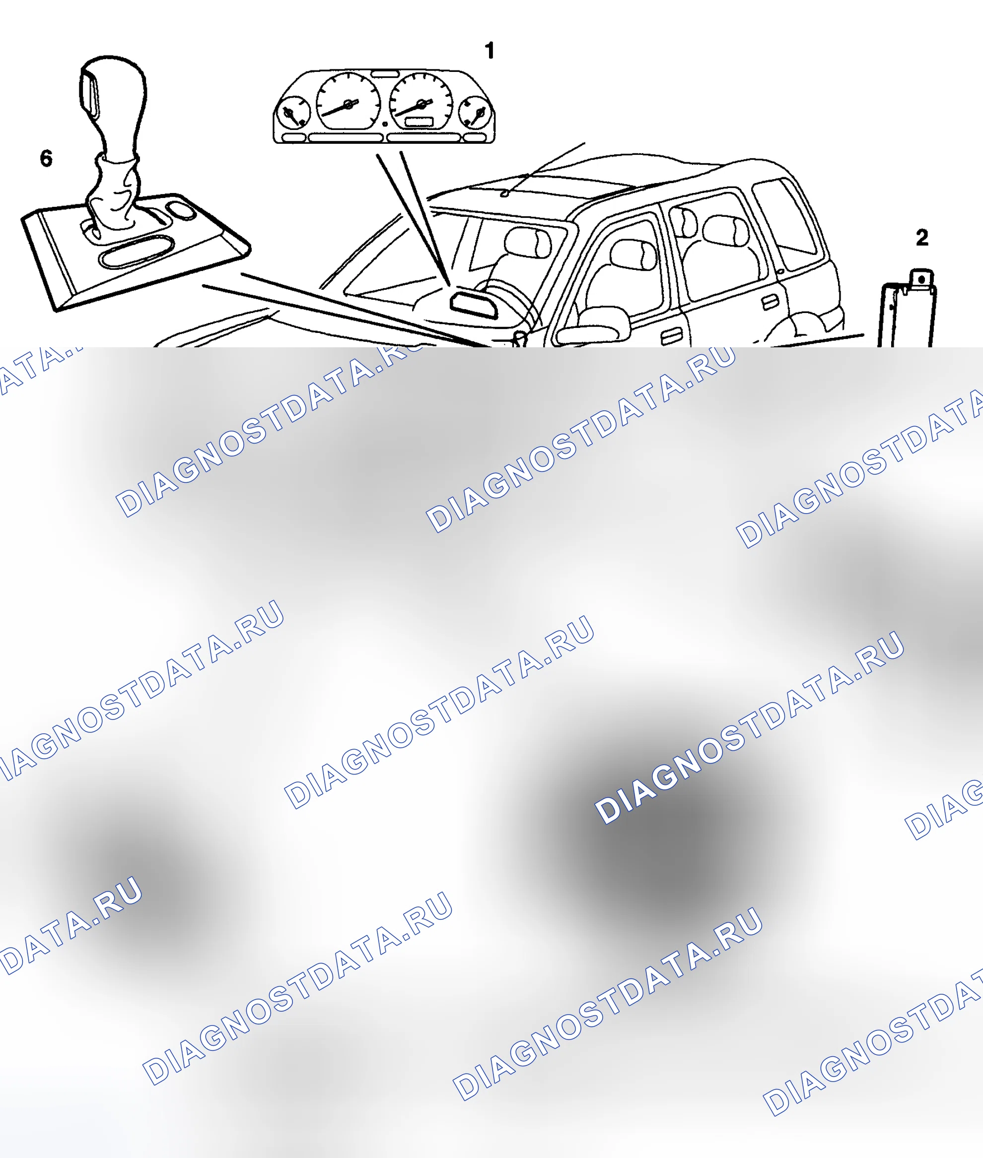 Рис. 11: РАСПОЛОЖЕНИЕ КОМПОНЕНТОВ. Land Rover Freelander L314