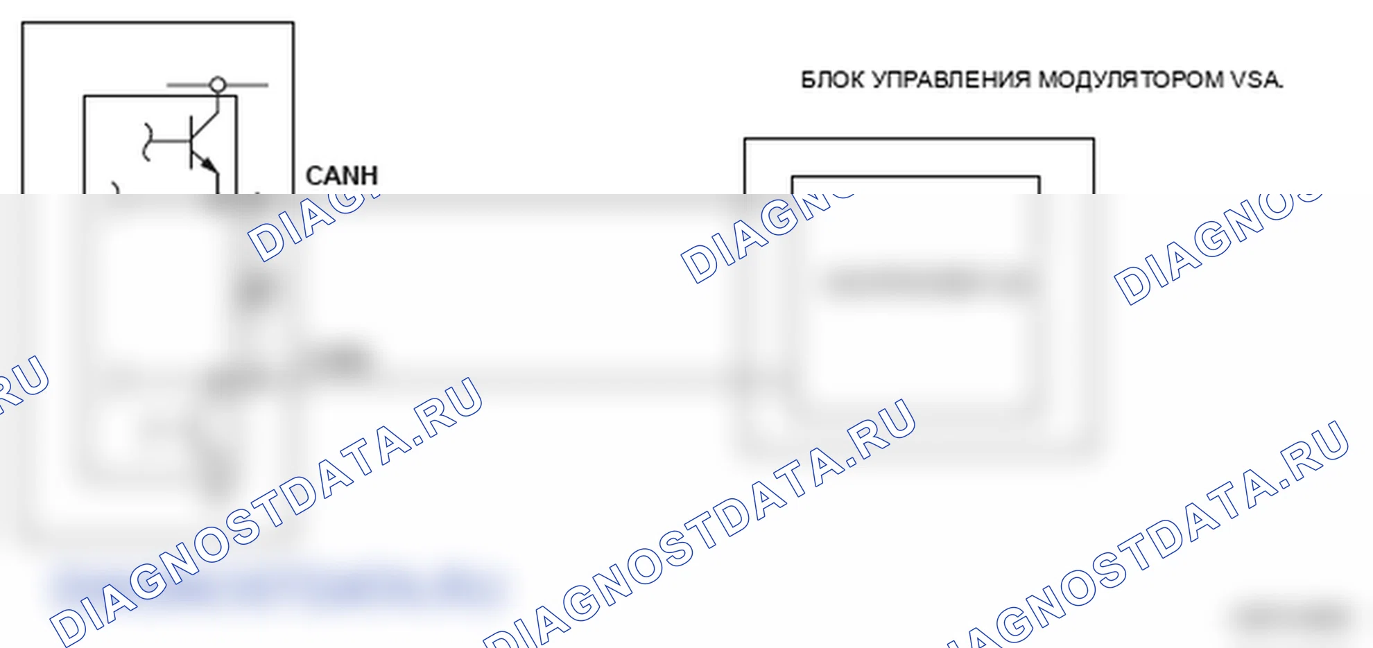 Рис. 243: Неисправность F-CAN (блок управления двигателем-VSA) - принципиальная схема. Honda S2000 AP2 рестайлинг