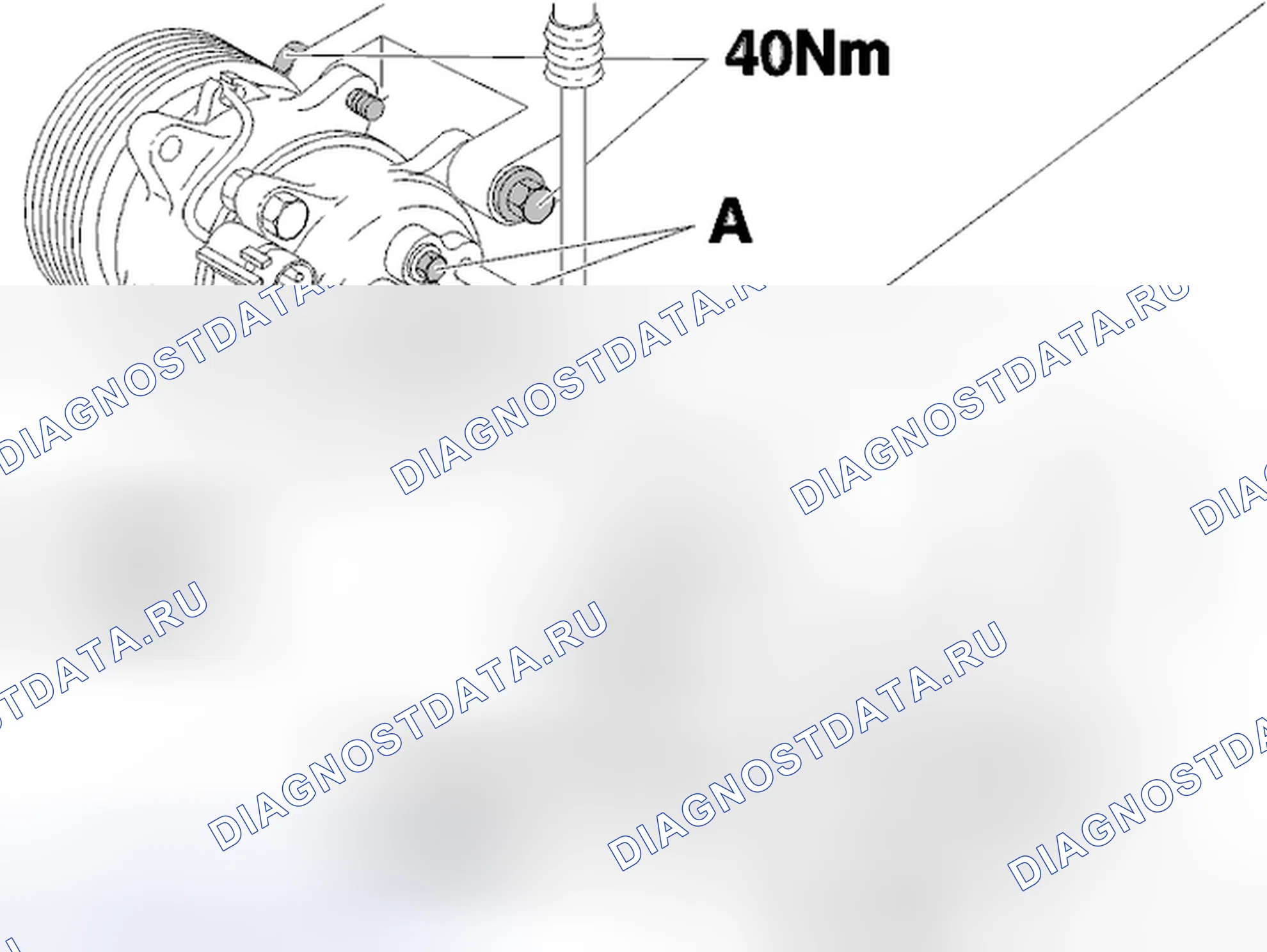 Рис. 178: Установка компрессора. Volvo S40 I рестайлинг