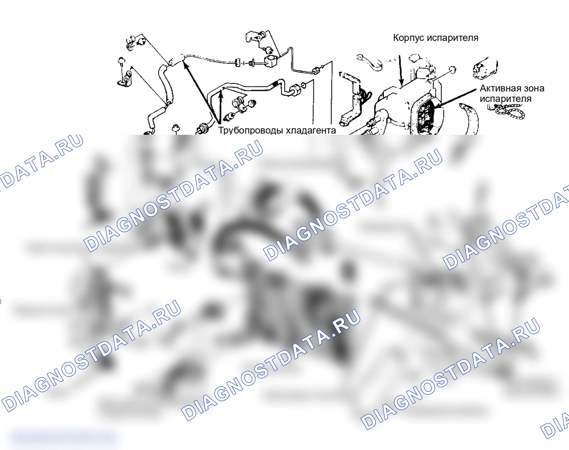 Рис. 1: ОПИСАНИЕ ручной системы кондиционирования. Mazda MX-6 V