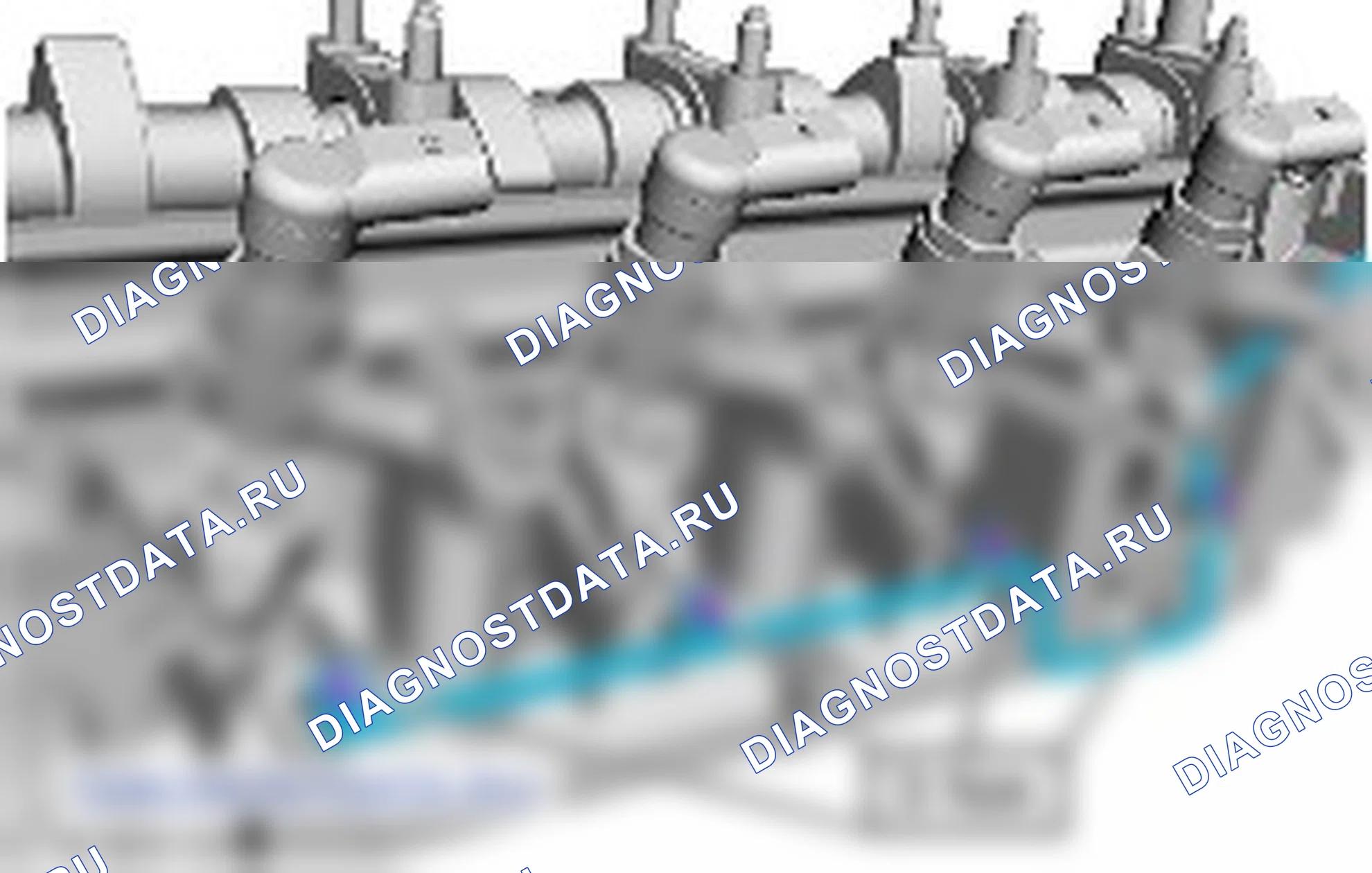 Разборка узла головки цилиндров. Ford Transit Connect I
