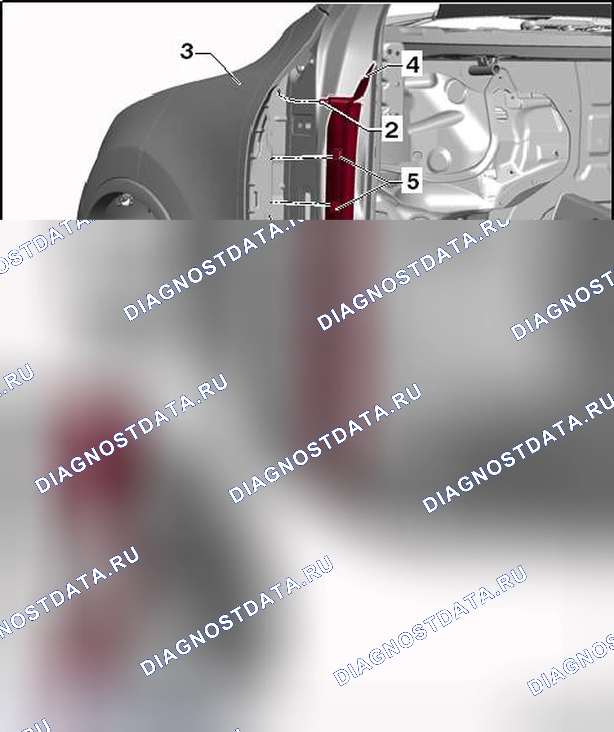Рис. 17: ПЕРЕДНЕЕ КРЫЛО. Volkswagen Touareg II