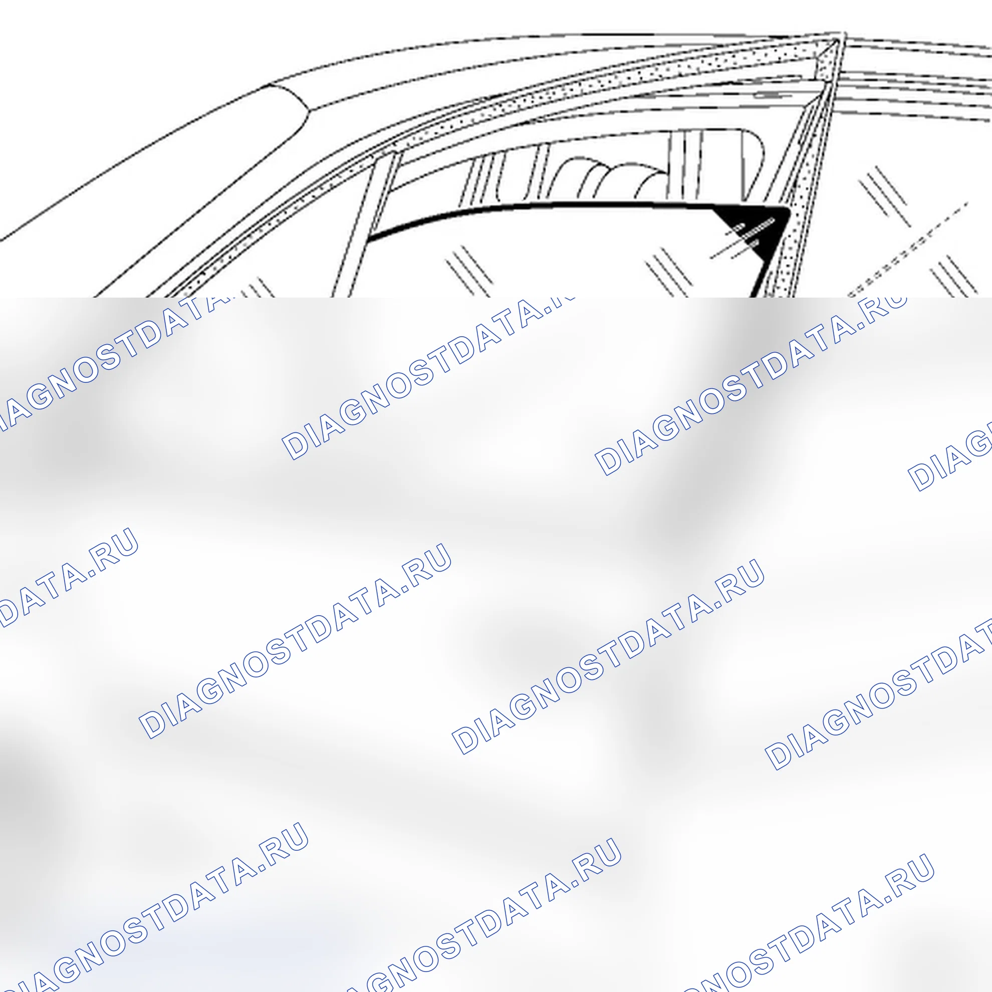 Опускное стекло передней двери. Renault Scenic II