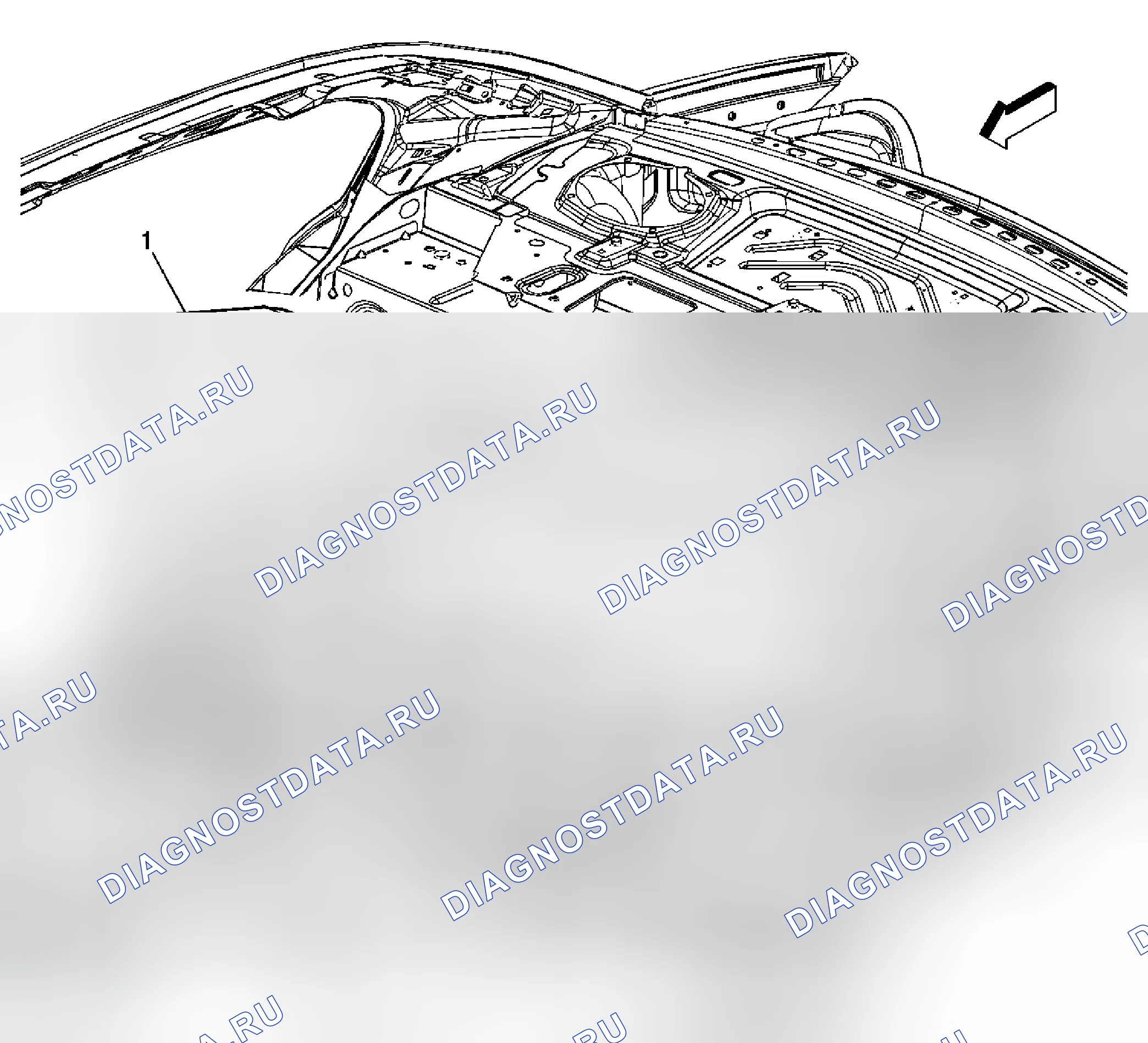 Рис. 24: Замена подушки сиденья - задняя часть. Chevrolet Cobalt I