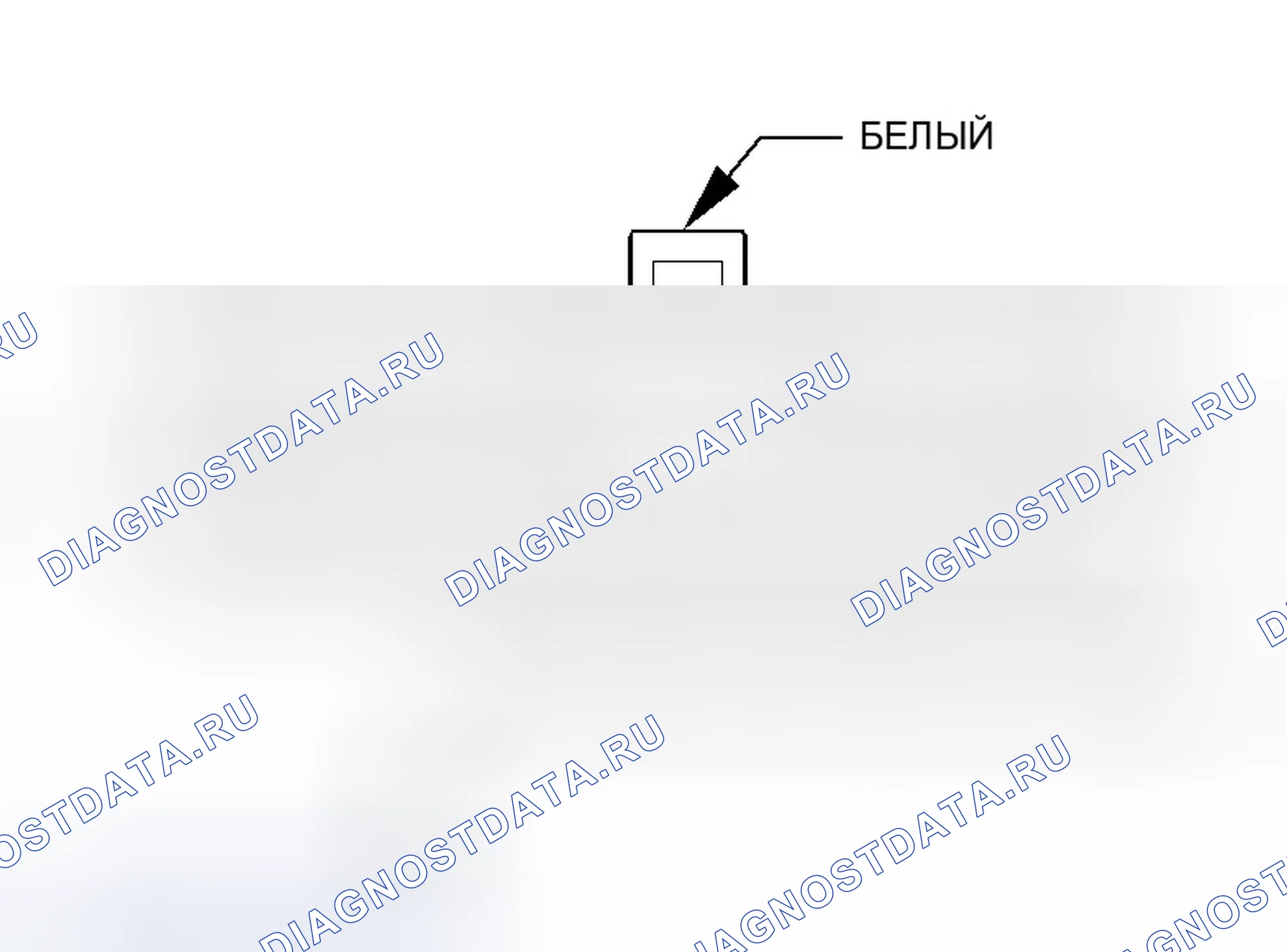 Рис. 9: Вид с торца разъема радиоусилителя (Midline Ii / Highline) (C2). Dodge Magnum I