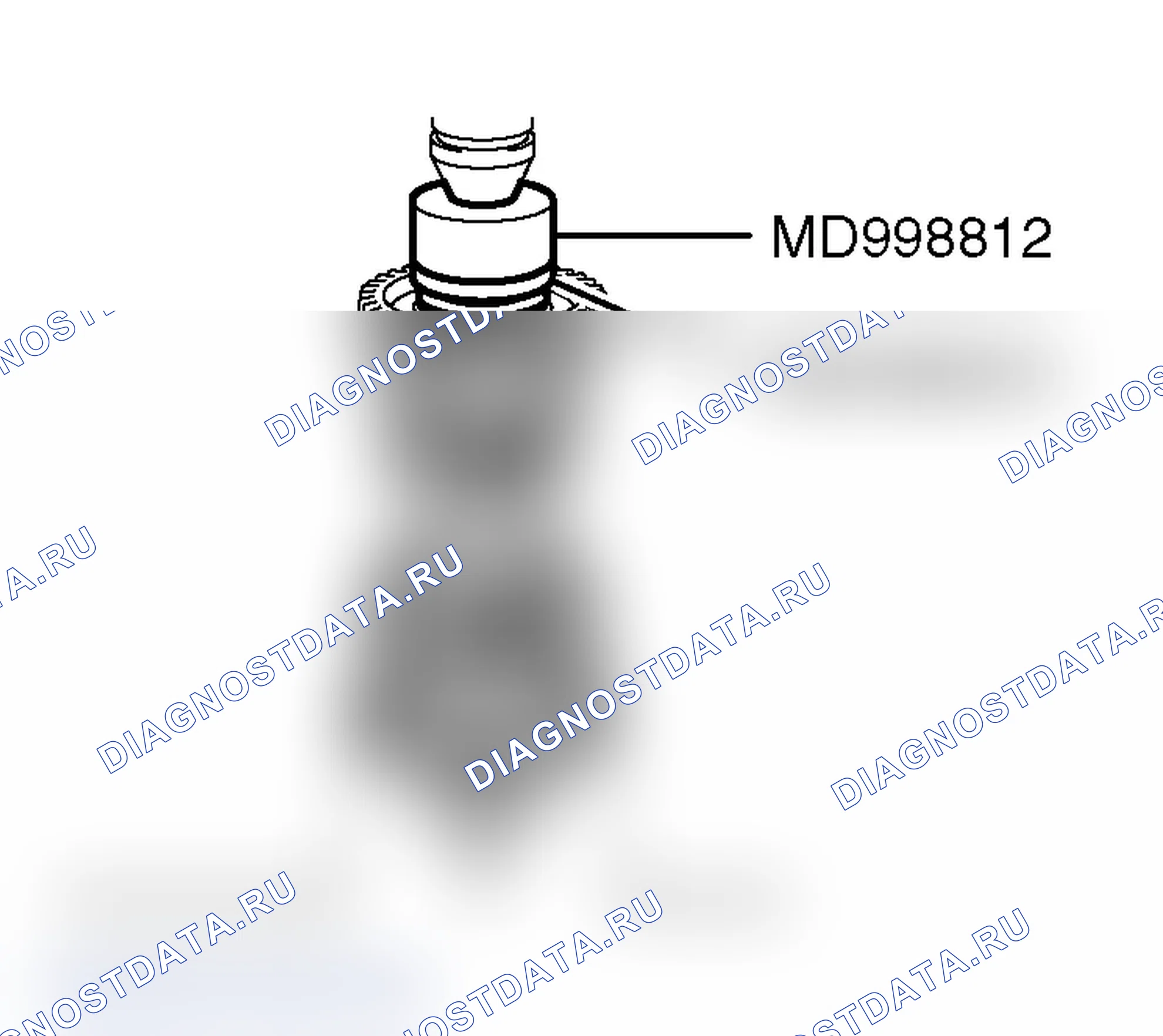 Рис. 142: >> P <<УСТАНОВКА МУФТЫ РЕВЕРС-РЕДУКТОРА. Mitsubishi Lancer Ralliart IX рестайлинг