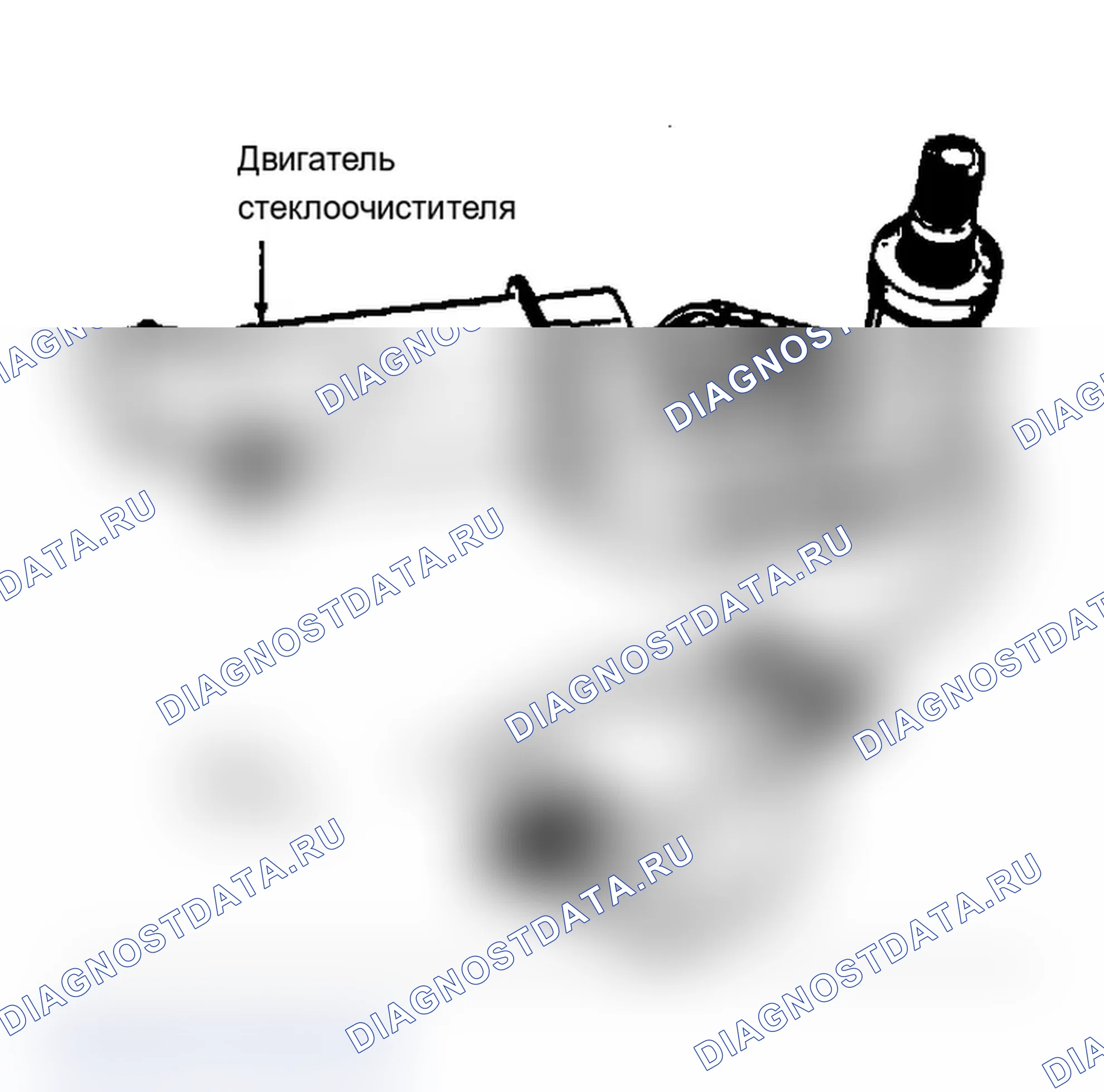 Рис. 6: Стеклоочистители не отключаются (лезвия работают в нормальном режиме стеклоочистителя). Cadillac Brougham I