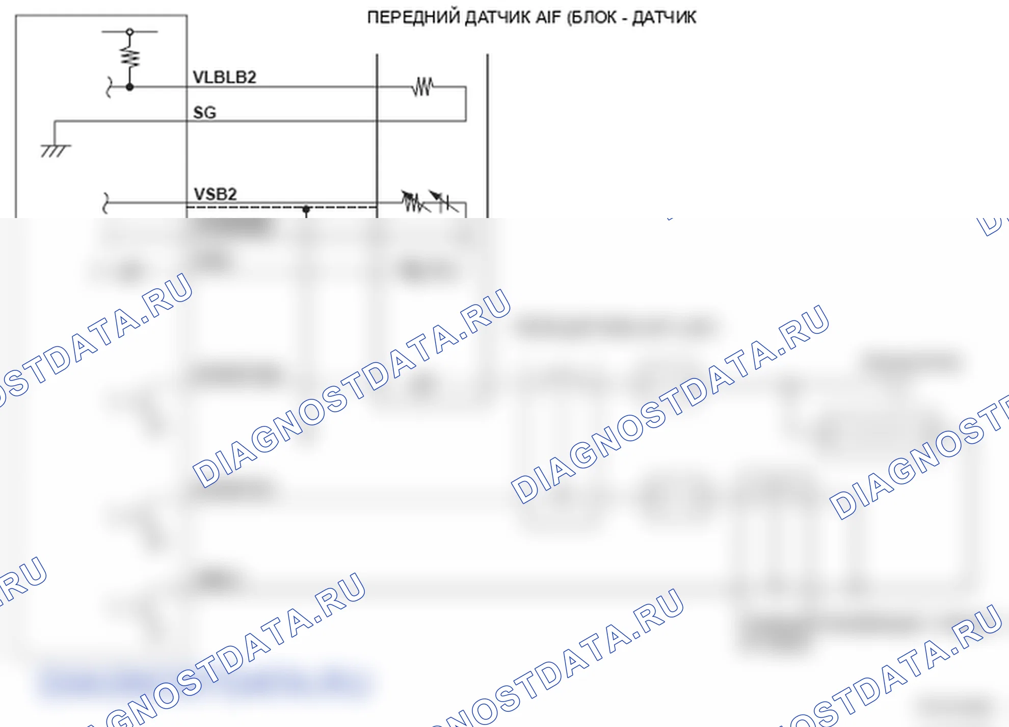 Рис. 298: Фронтальный датчик отношения воздух / топливо (A / F) (блок 2, датчик 1) - принципиальная схема. Honda Ridgeline I