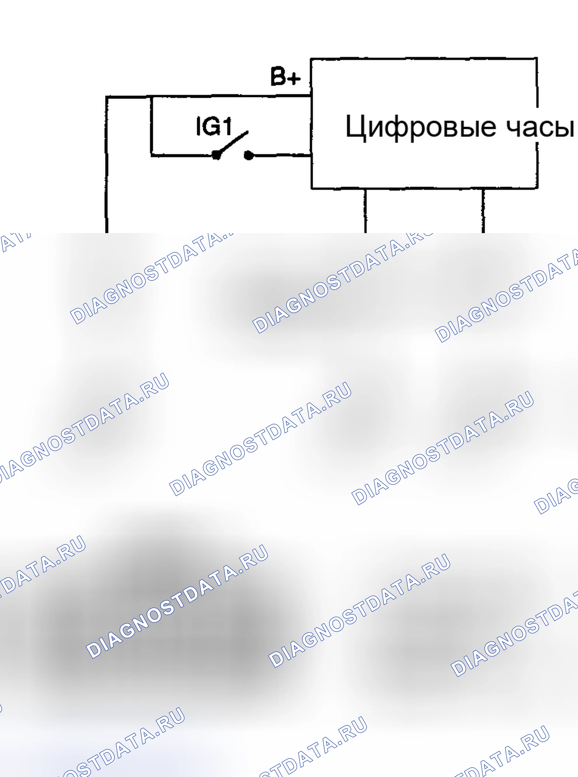 Рис. 26: ЦИФРОВЫЕ ЧАСЫ. Hyundai Santa Fe I