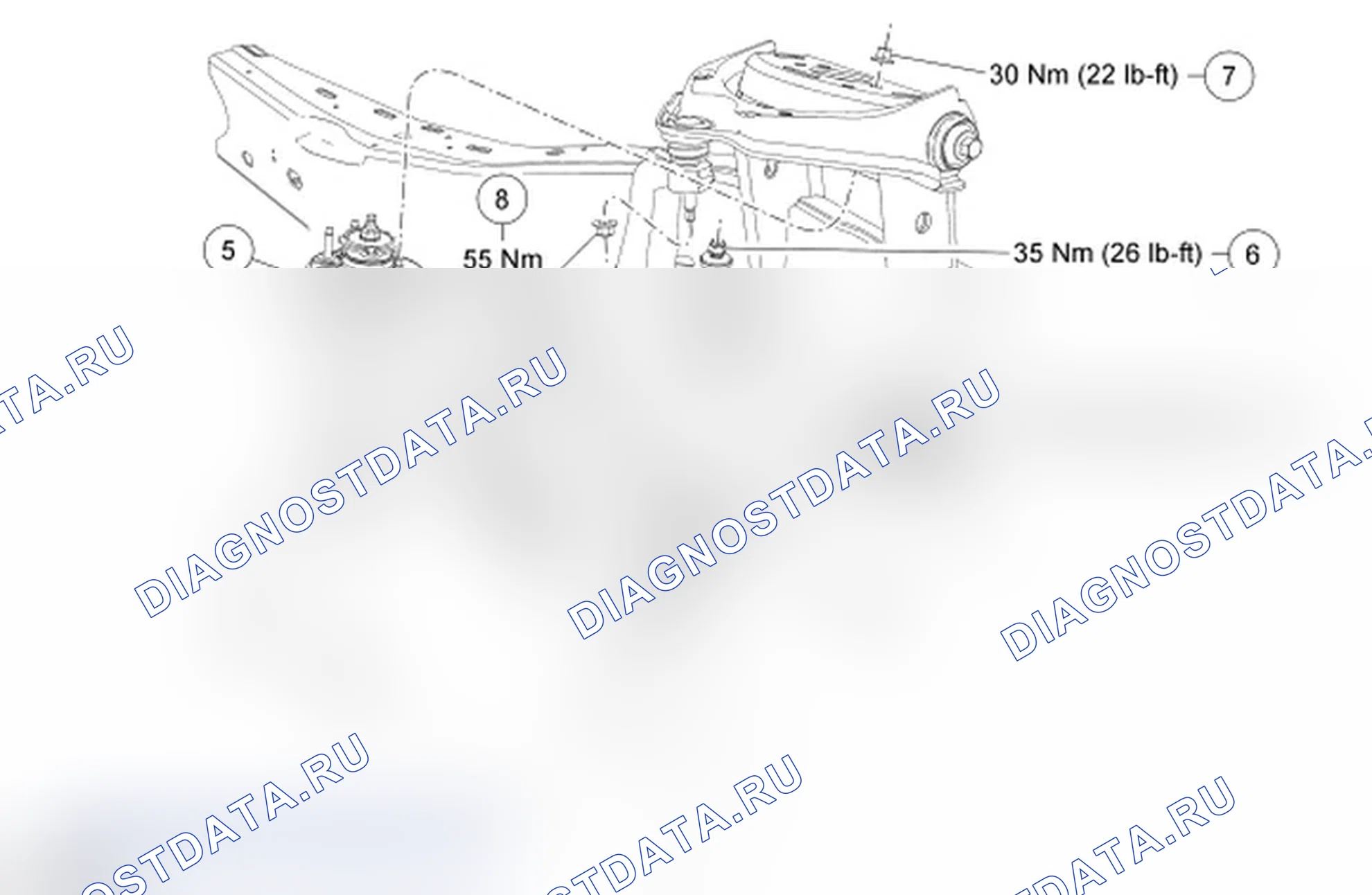 Рис. 4: Амортизатор и пружина в сборе. Ford Explorer IV