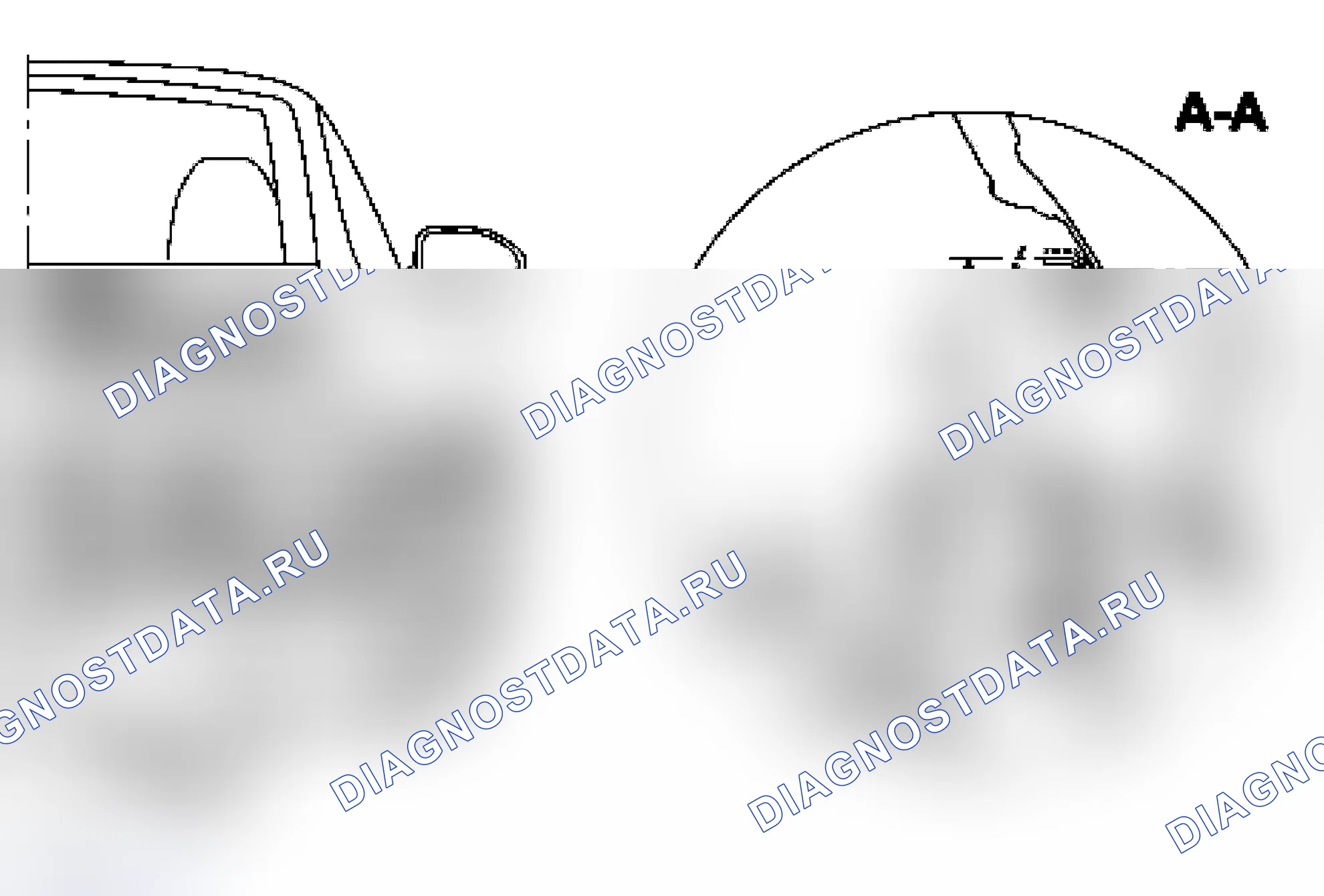 Рис. 158: Регулировочные размеры бампера. Porsche 911 Carrera 996