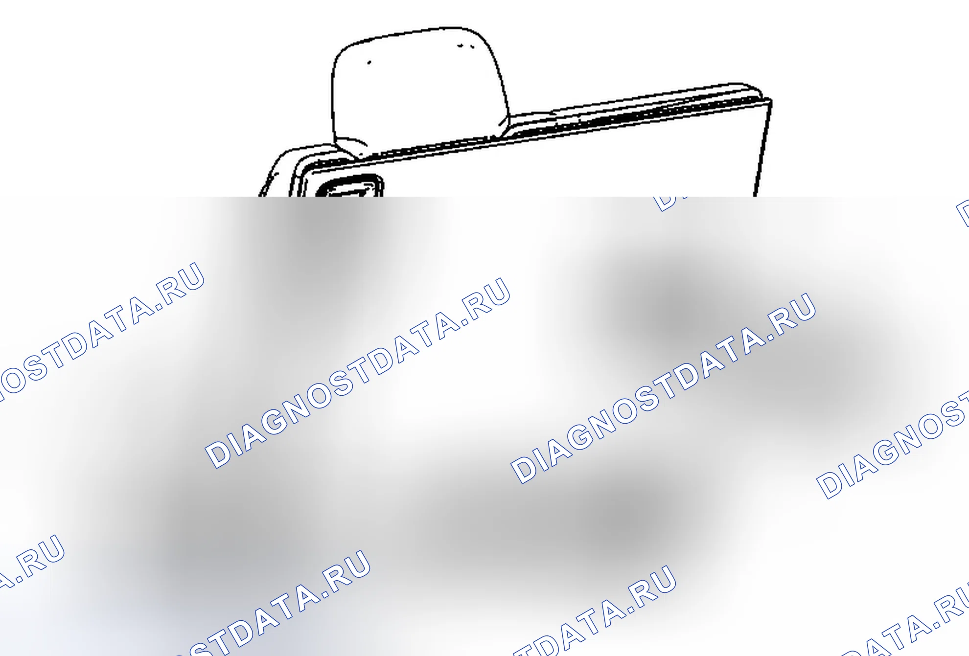Рис. 98: Замена кронштейна детского сиденья заднего сиденья номер 2. Chevrolet Traverse I