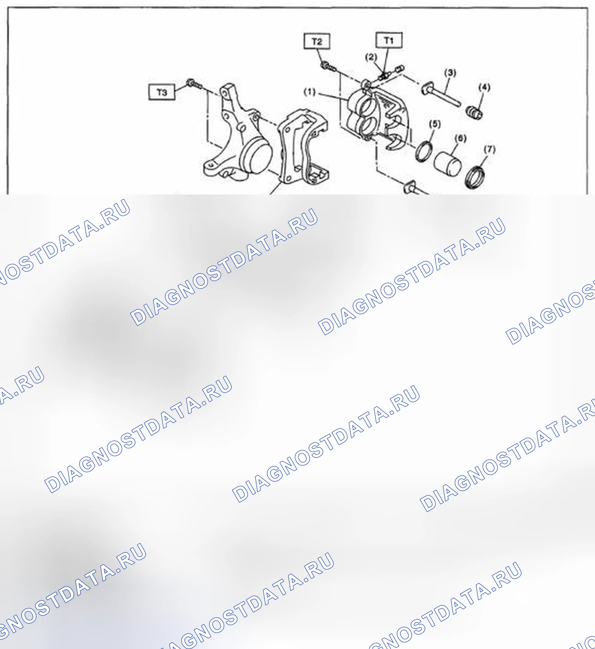 Рис. 83: ПЕРЕДНИЙ ДИСКОВЫЙ ТОРМОЗ. Subaru Impreza WRX STI GR