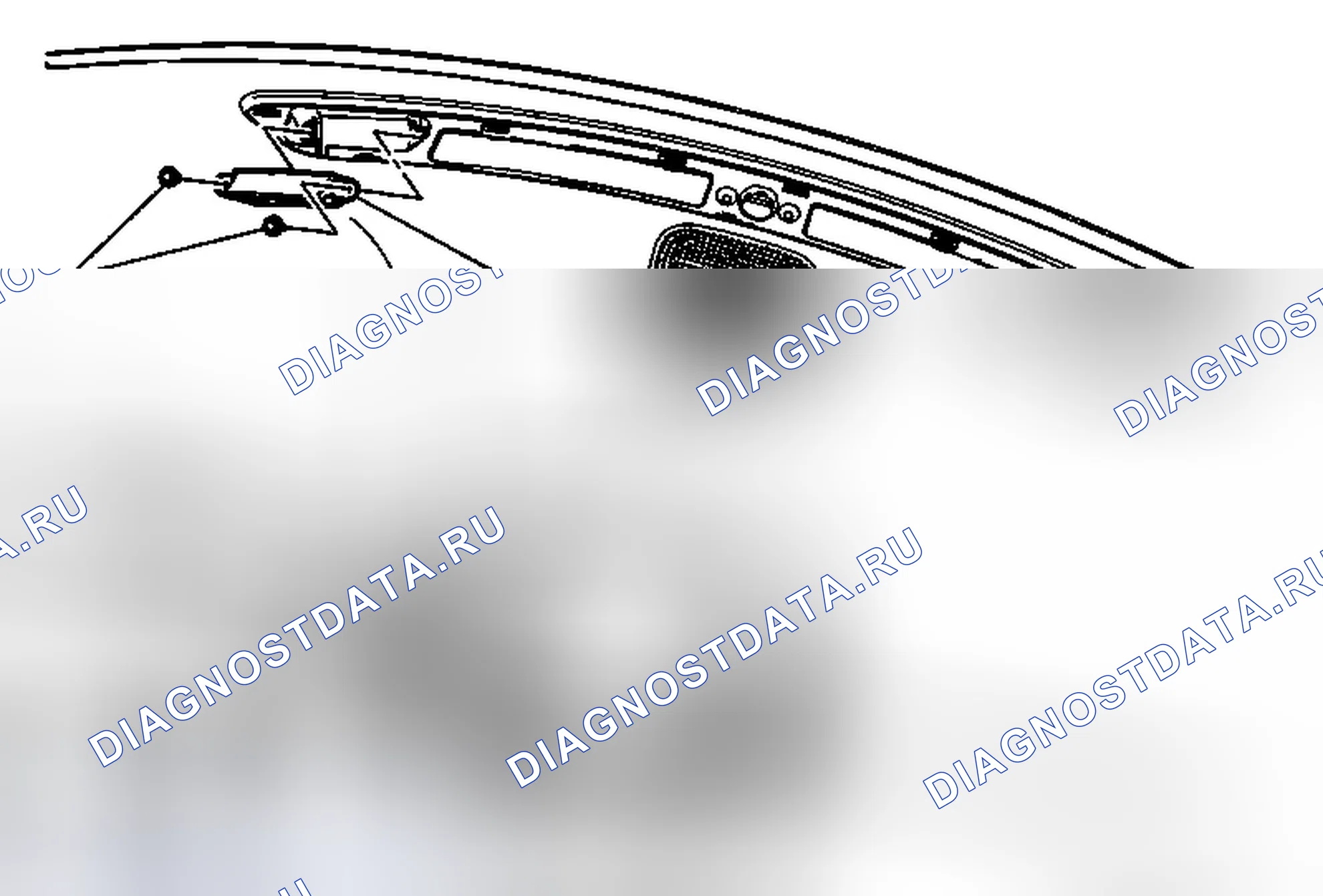 Рис. 22: Замена дисплея предупреждения о прямом столкновении. Cadillac SRX II рестайлинг