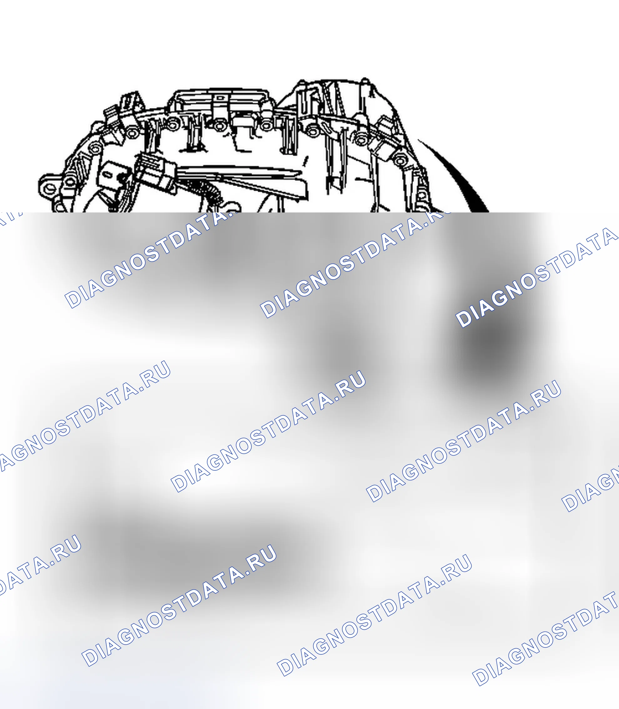 Рис. 15: Идентификация раздаточной коробки. GMC Savana G2500 